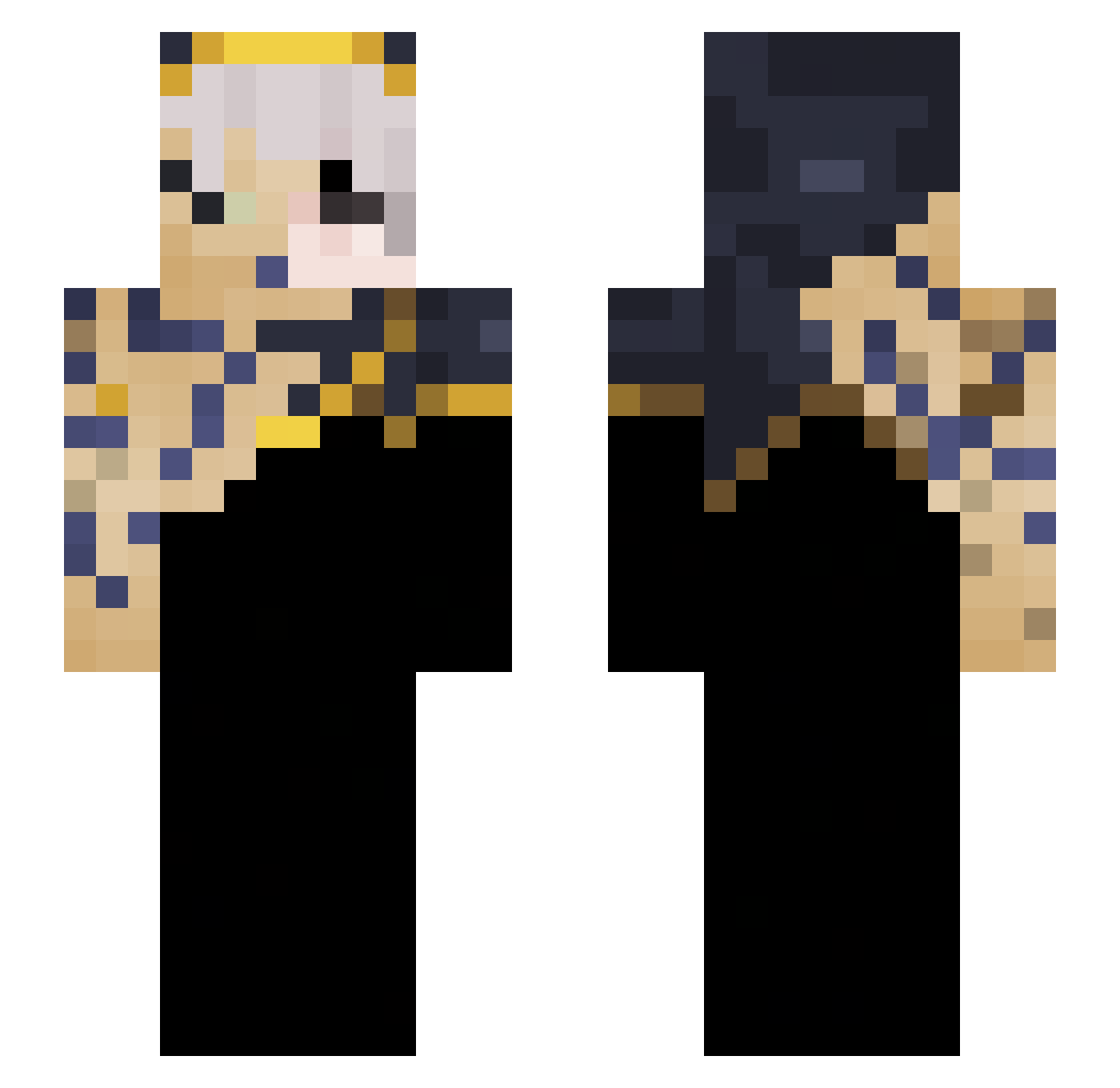 V4RION_ Minecraft skin, front and back view