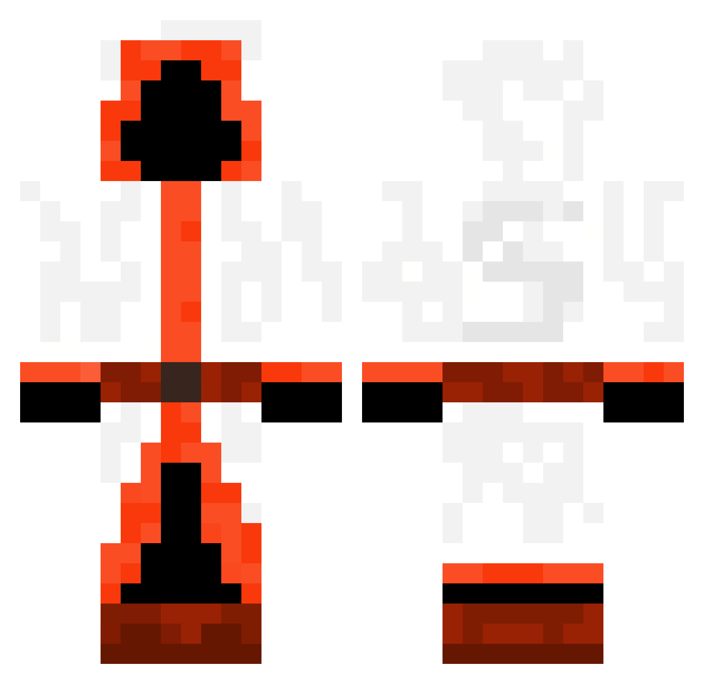 Xhunter_XT Minecraft skin, front and back view