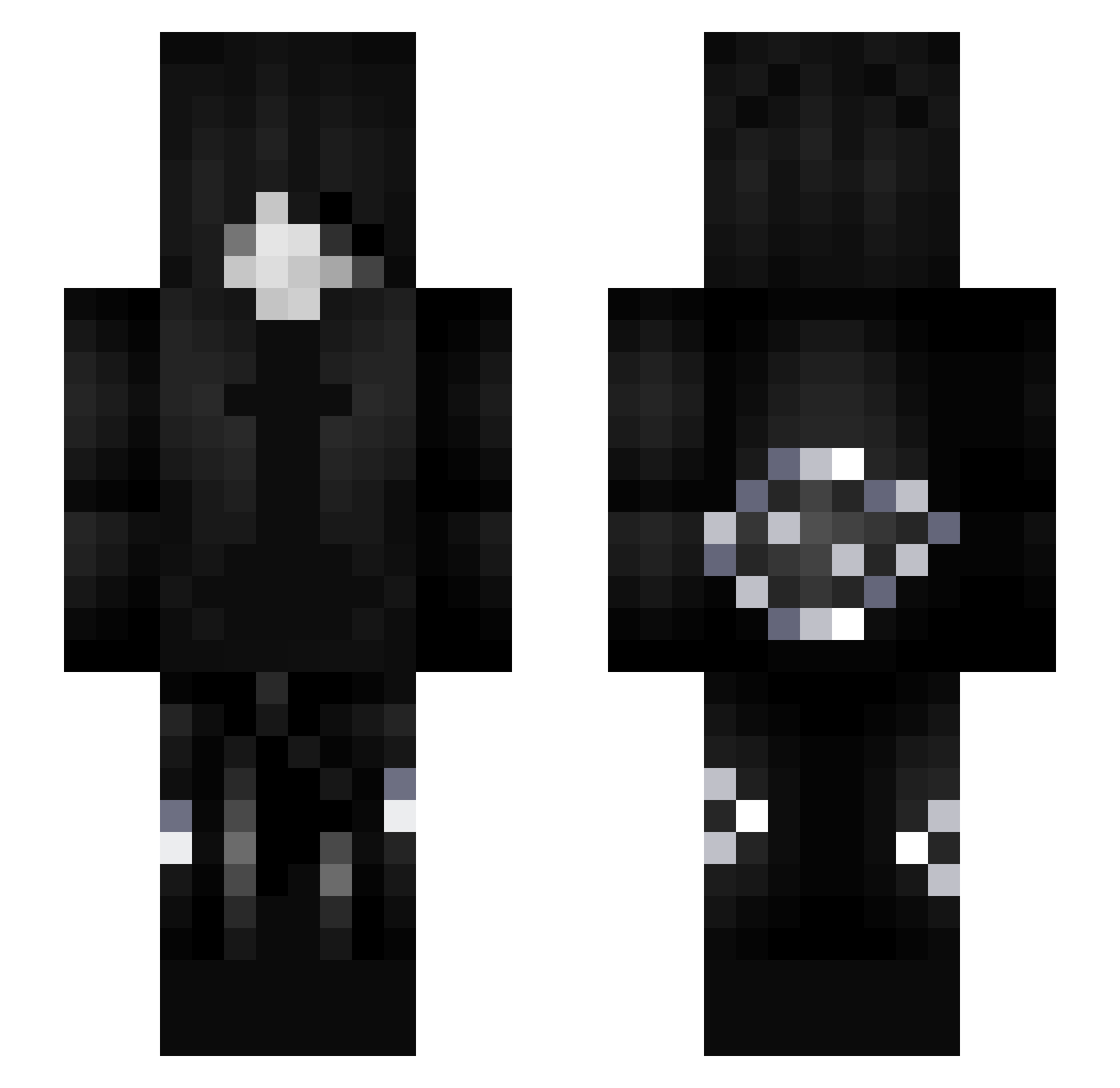 TheGodOfAIDS Minecraft skin, front and back view