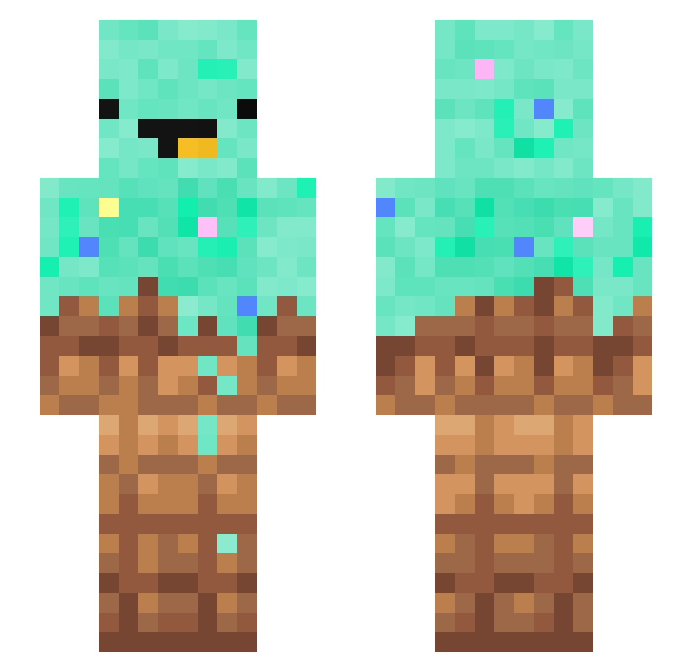 cjscld_ Minecraft skin, front and back view