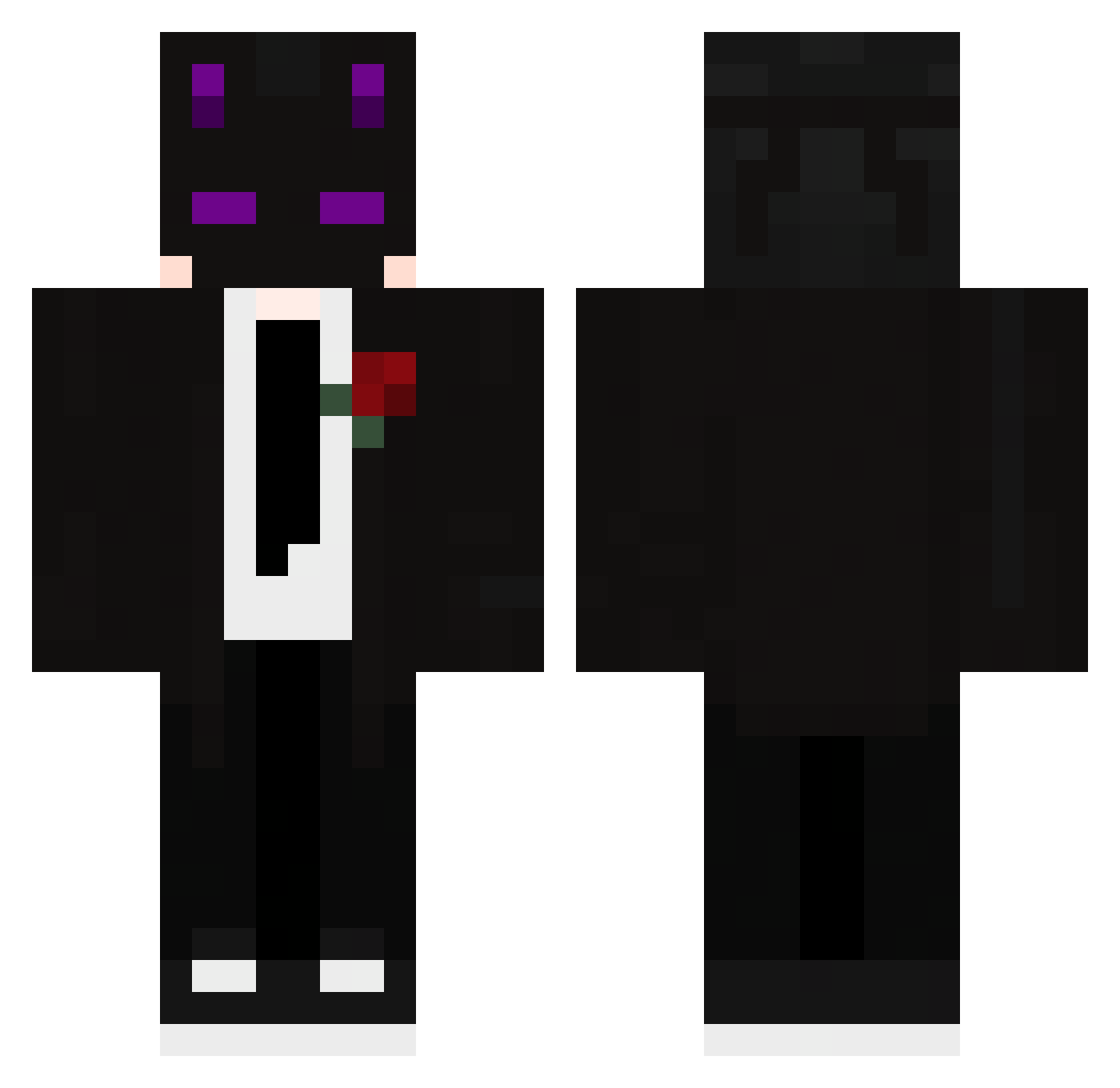 Tolstyh Minecraft skin, front and back view