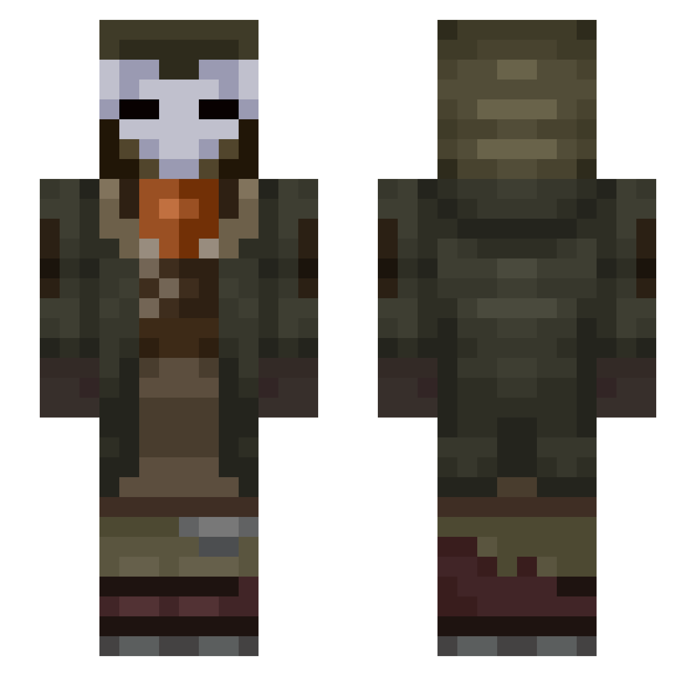 znarf161 Minecraft skin, front and back view
