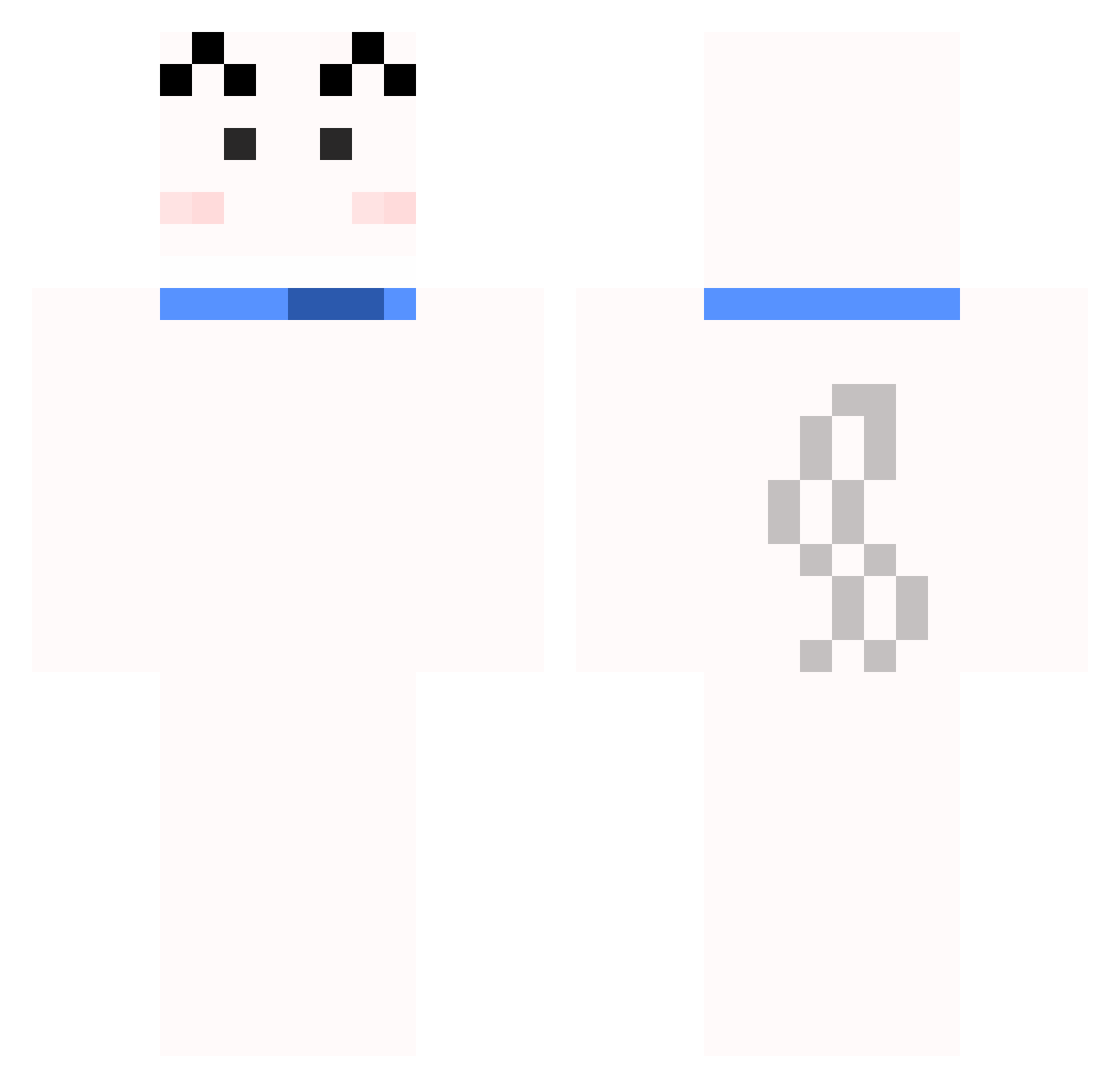 smoothie_P Minecraft skin, front and back view