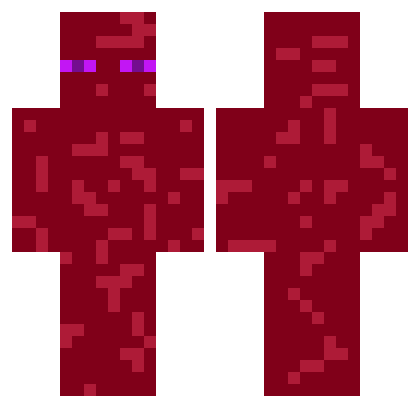 ZoraMc_ Minecraft skin, front and back view