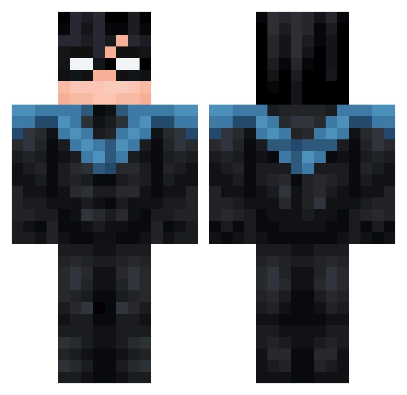 LittleBee84 Minecraft skin, front and back view