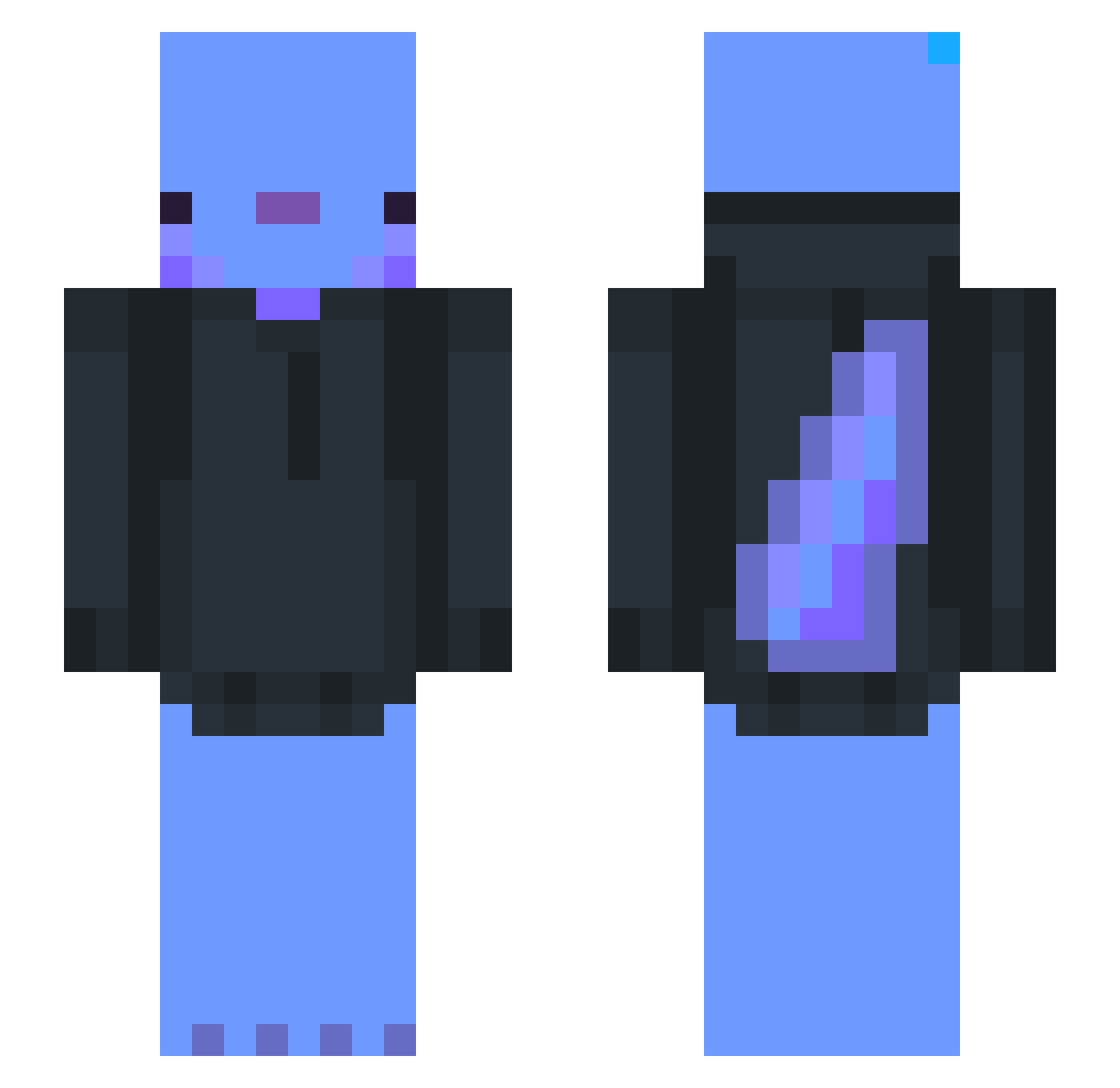 PedroGiuseppe Minecraft skin, front and back view