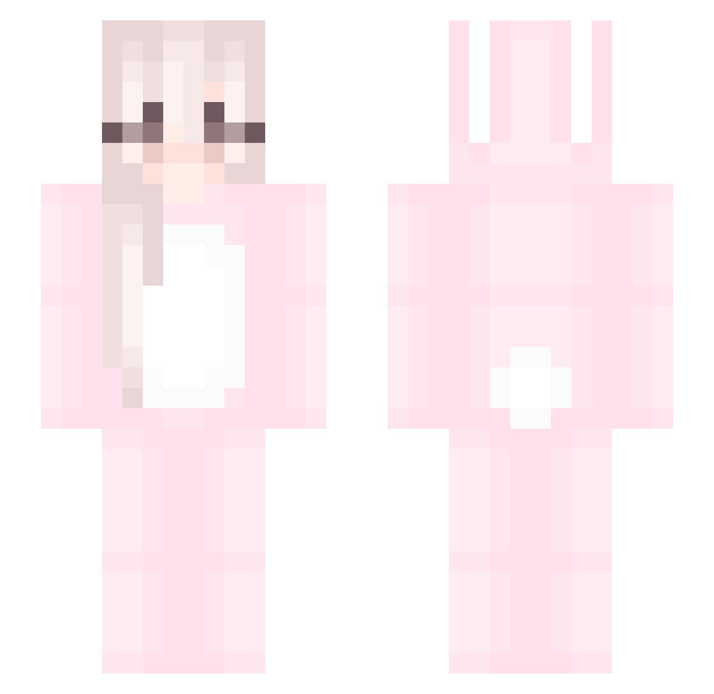 Skylarnickel Minecraft skin, front and back view