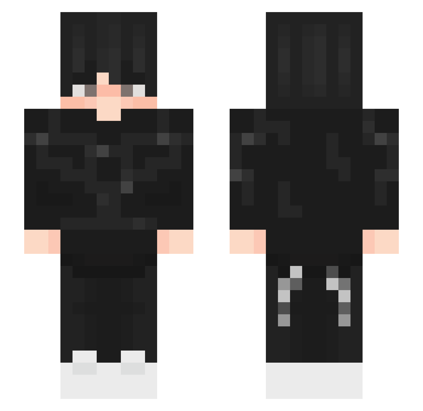 Tamtejo Minecraft skin, front and back view