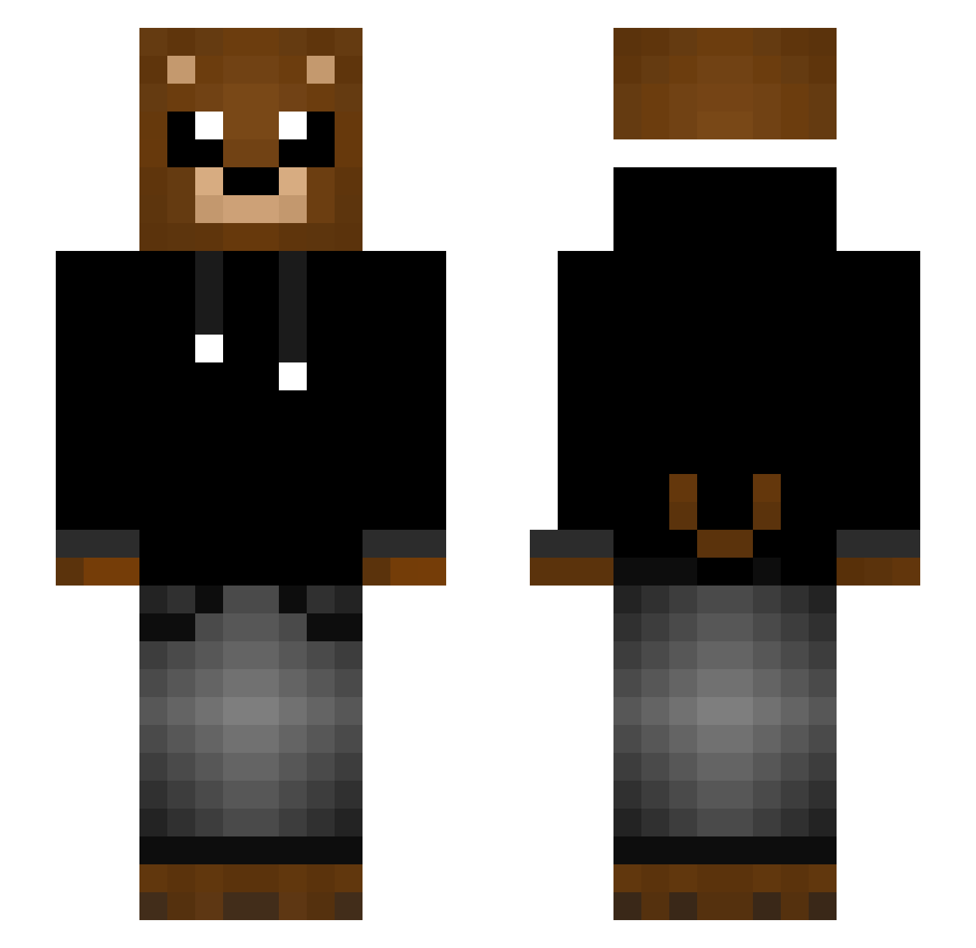 Rordon__Gamsay Minecraft skin, front and back view