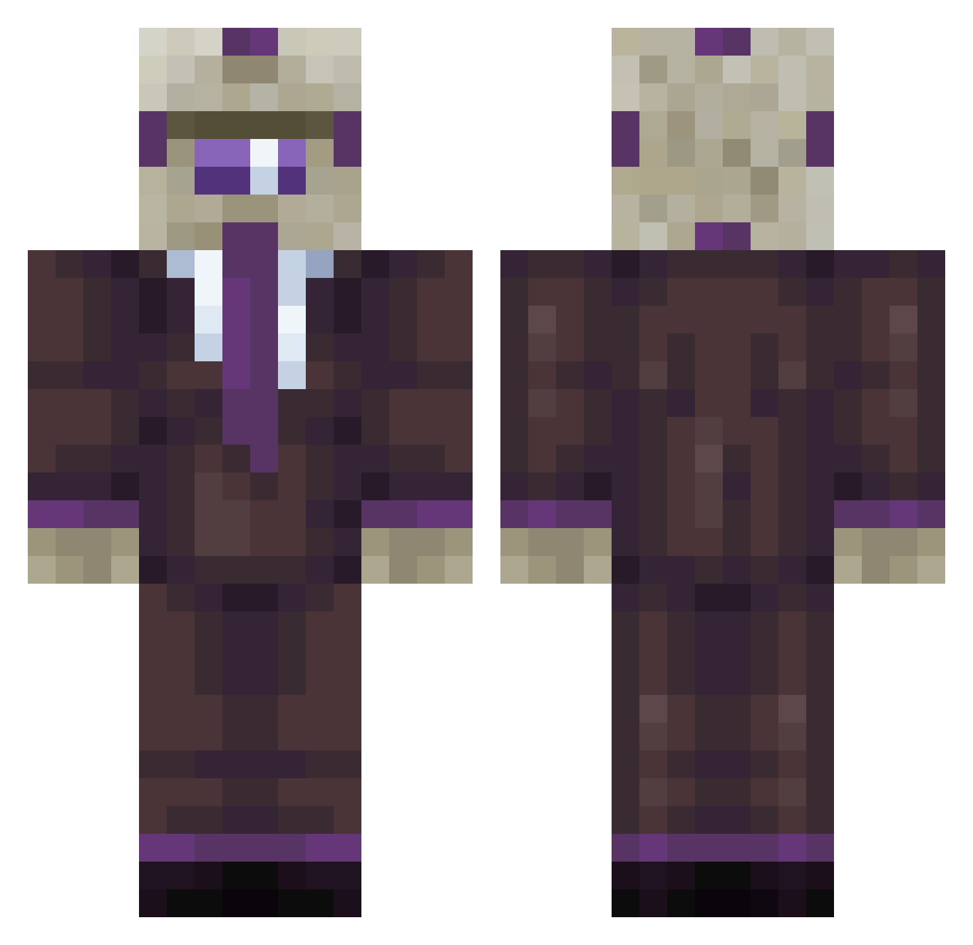 UkrKolin Minecraft skin, front and back view