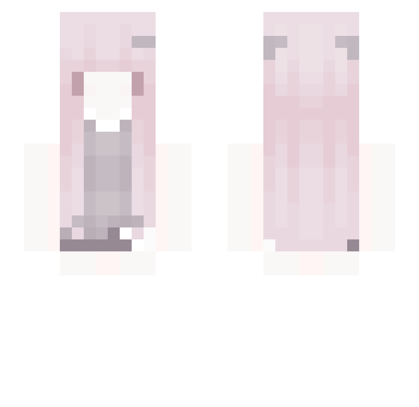 shibayoon Minecraft skin, front and back view