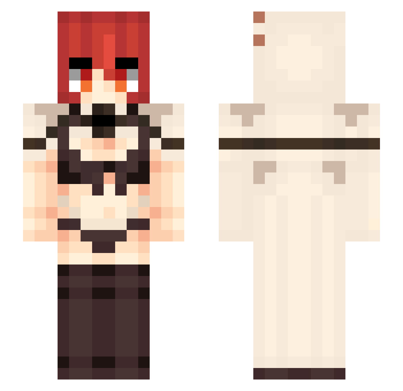 Syphixx0 Minecraft skin, front and back view