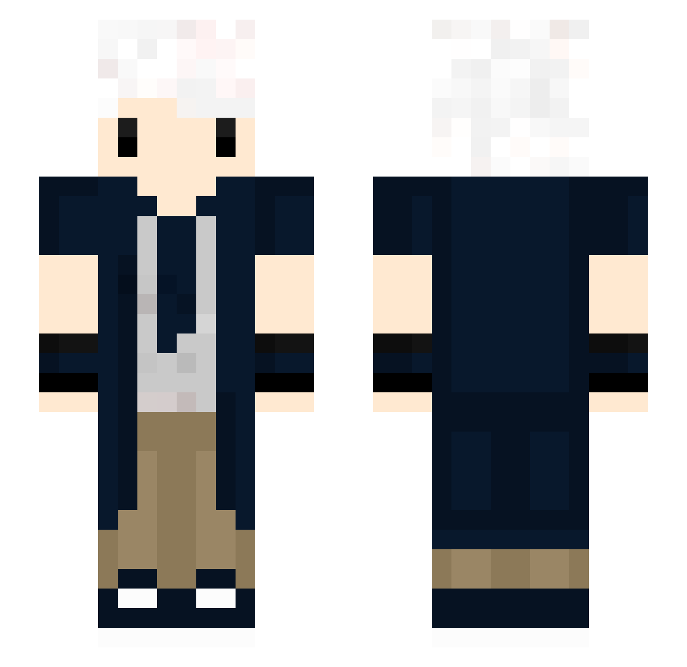 xiaoxiao_44 Minecraft skin, front and back view