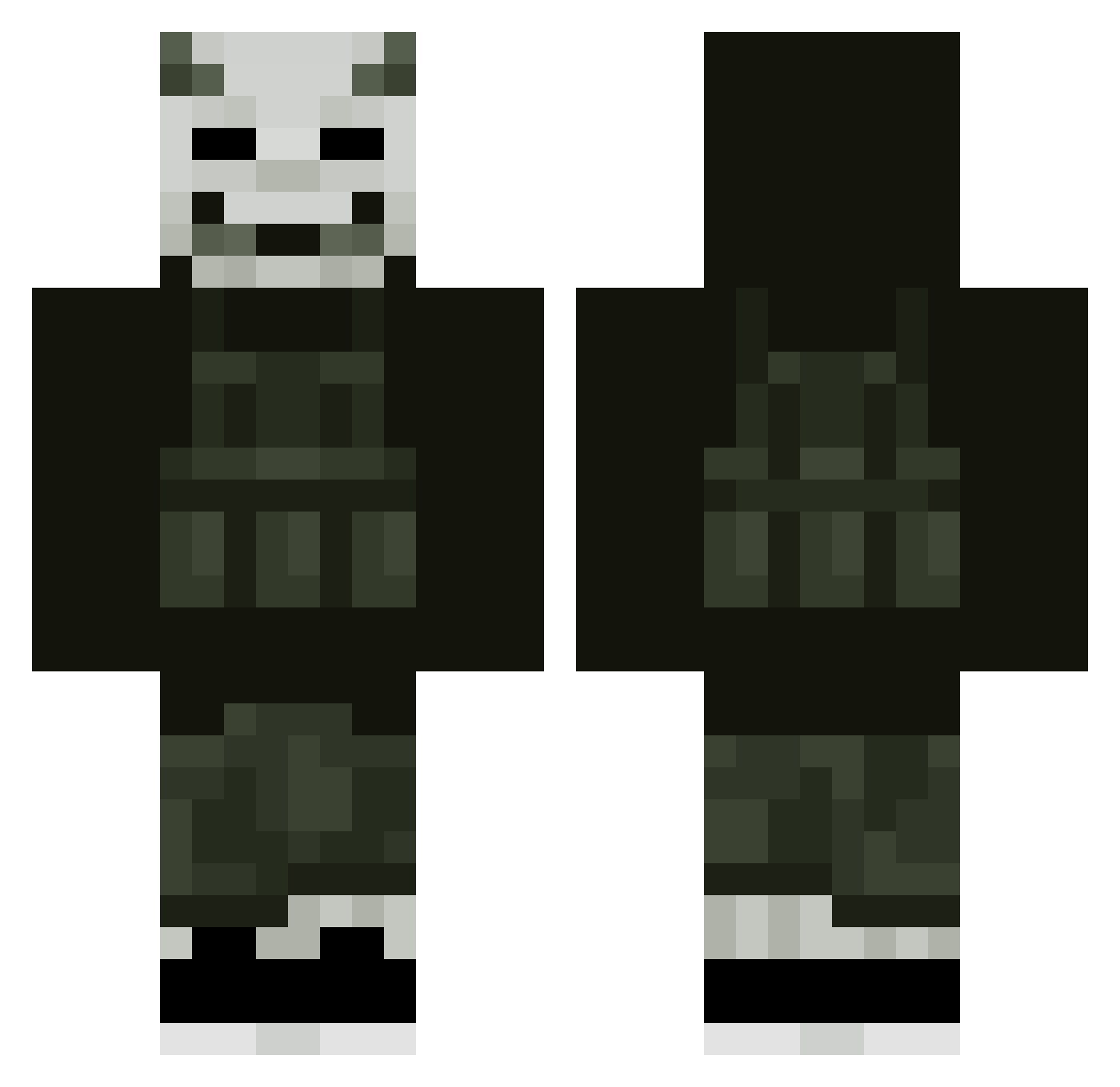 ChryConMani Minecraft skin, front and back view