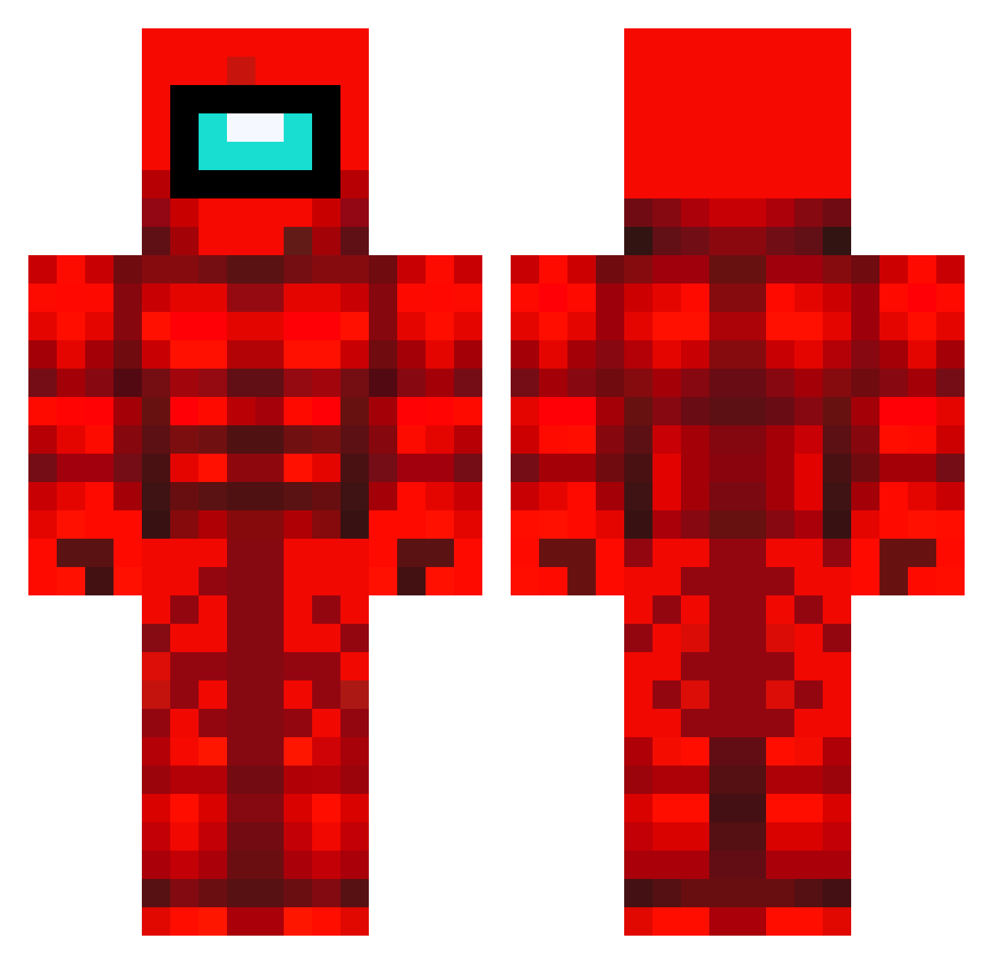 DiamondTNT69_11 Minecraft skin, front and back view