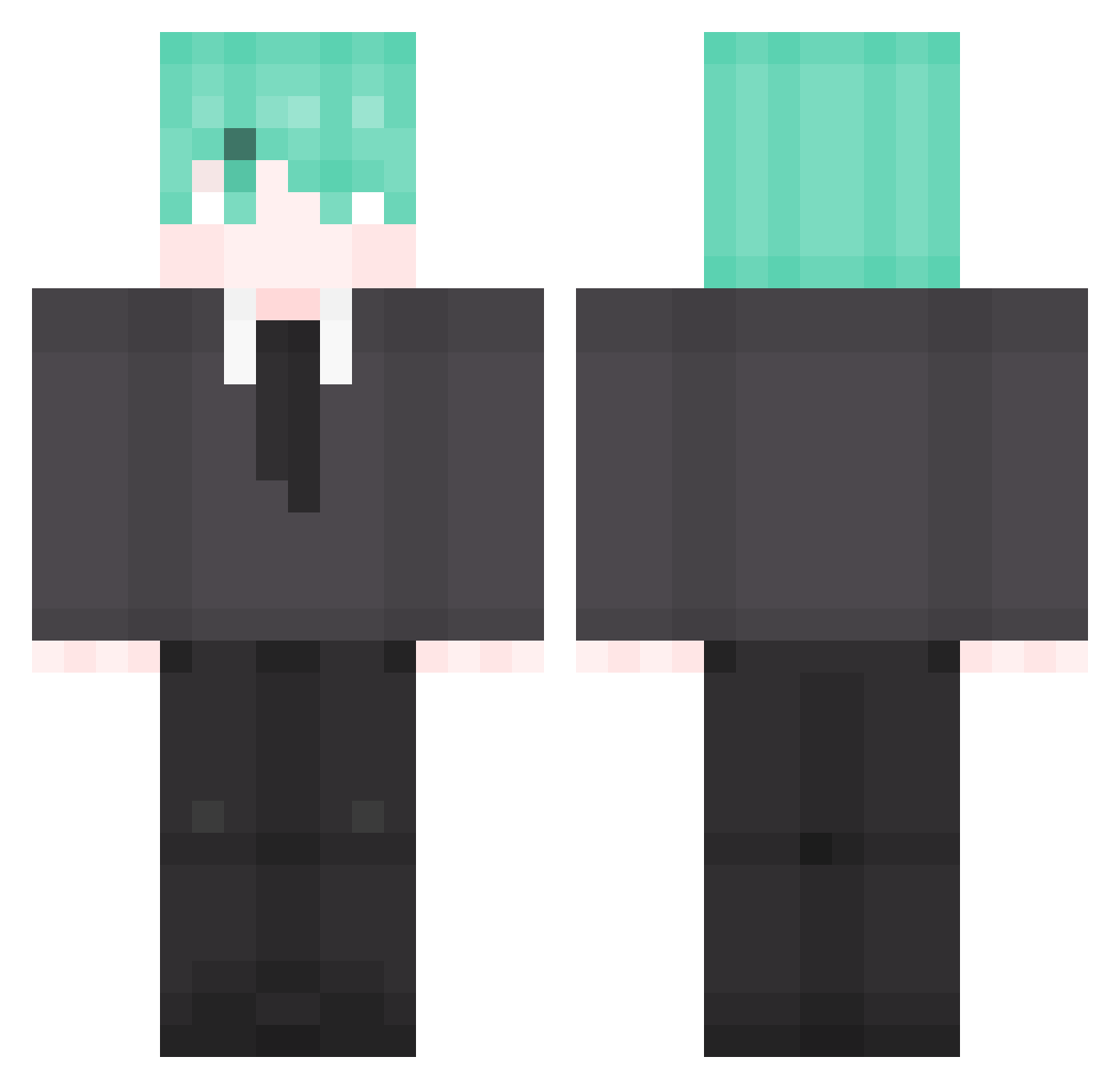 Rot_Land Minecraft skin, front and back view