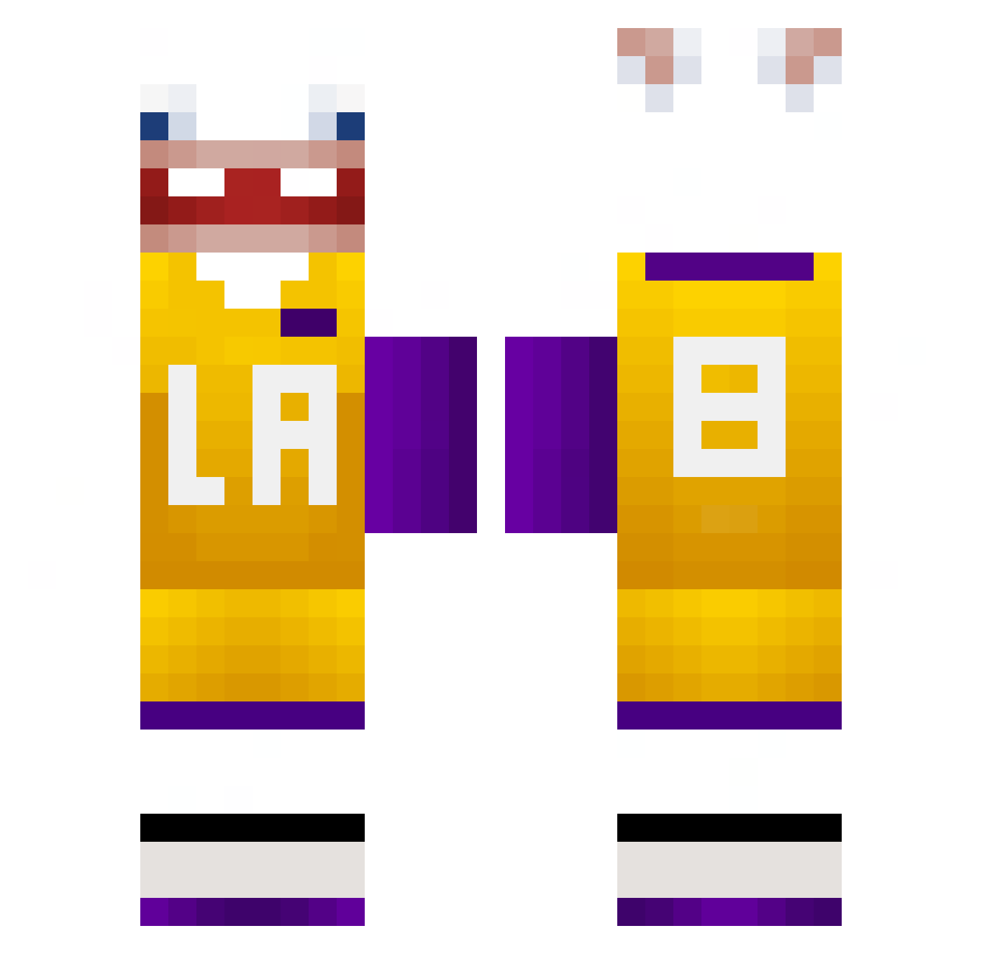 Markyuu02 Minecraft skin, front and back view