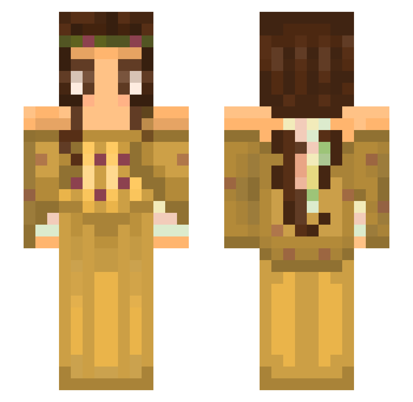 saramary Minecraft skin, front and back view