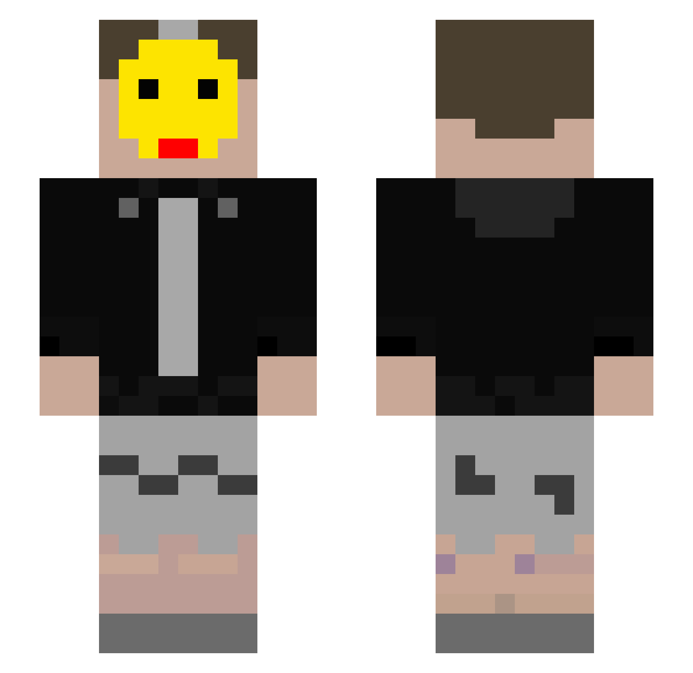 Regards_9784 Minecraft skin, front and back view