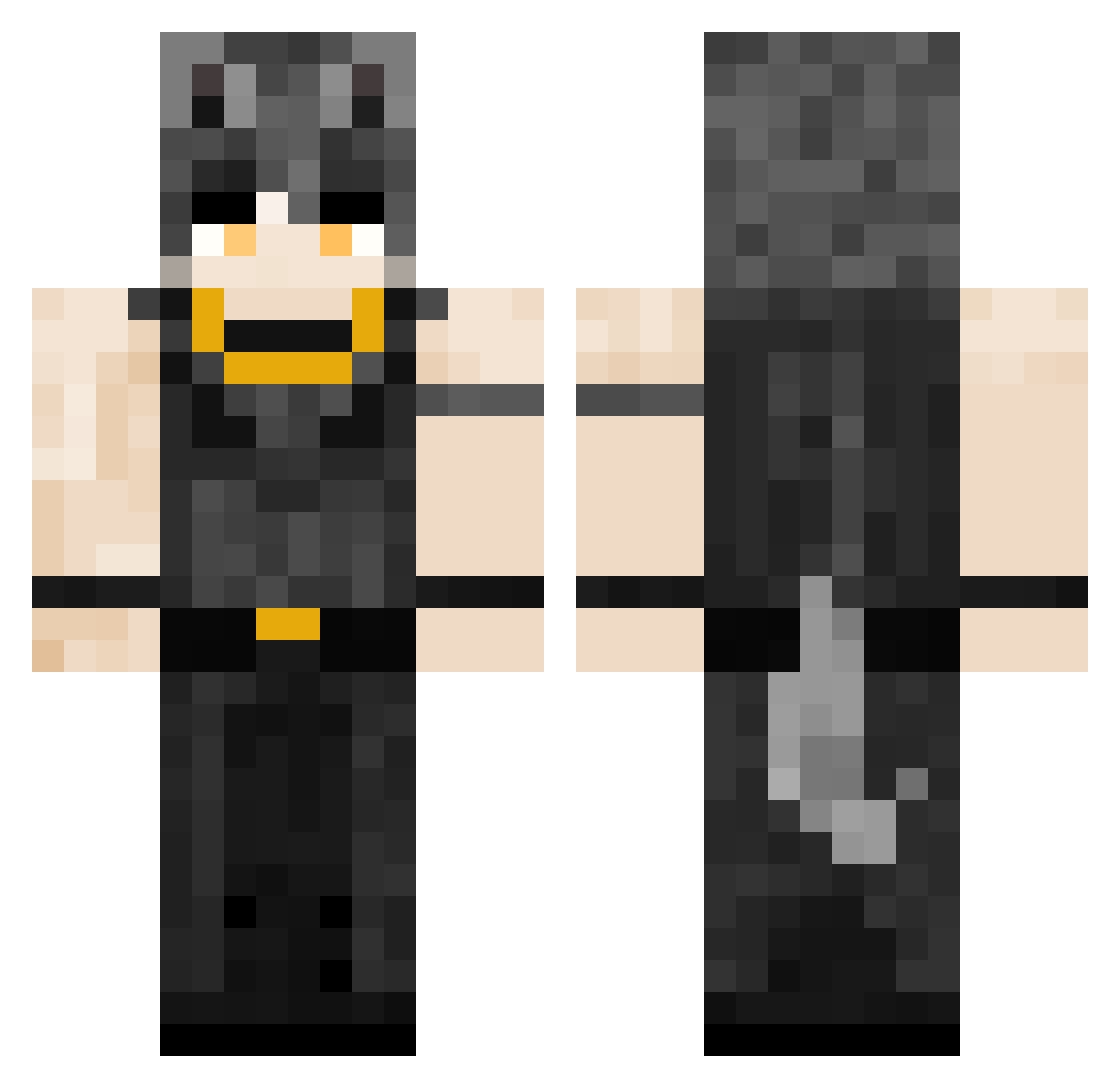 Riceatsushi Minecraft skin, front and back view