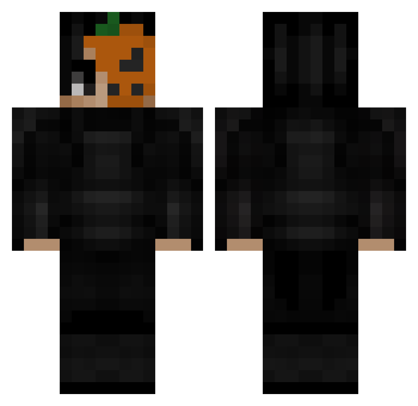 W_Kleszczyk Minecraft skin, front and back view