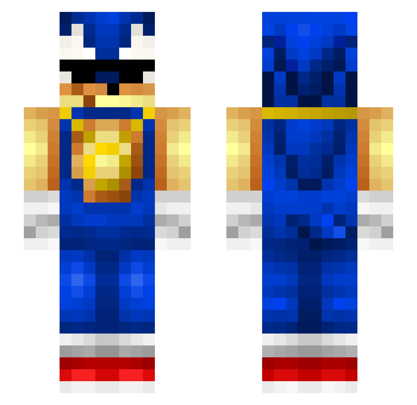 anniecitah Minecraft skin, front and back view