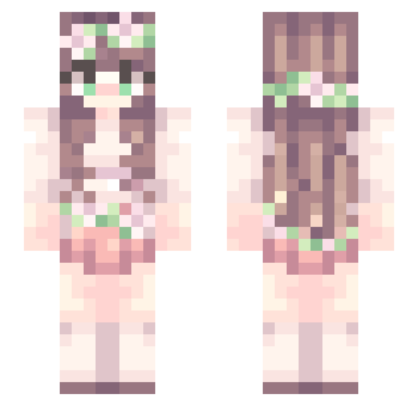 Styx_YT_ Minecraft skin, front and back view