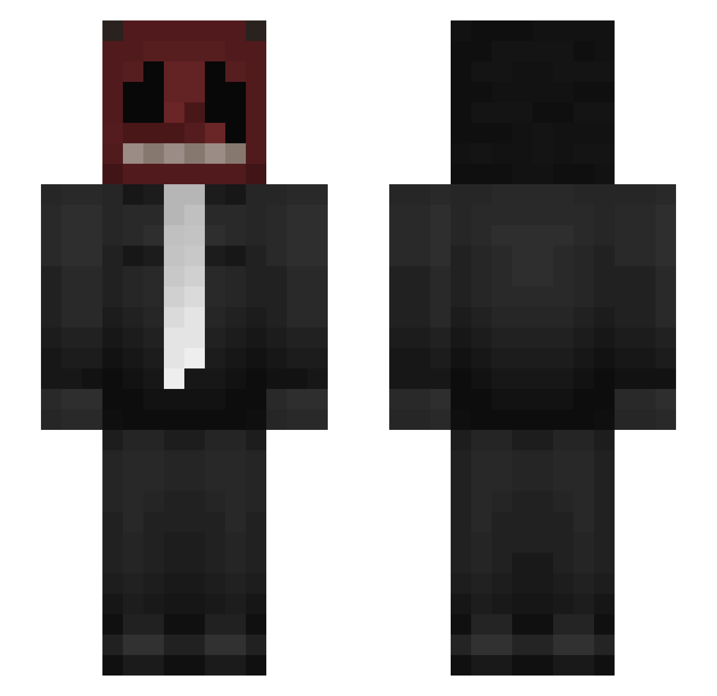 R3mixus Minecraft skin, front and back view