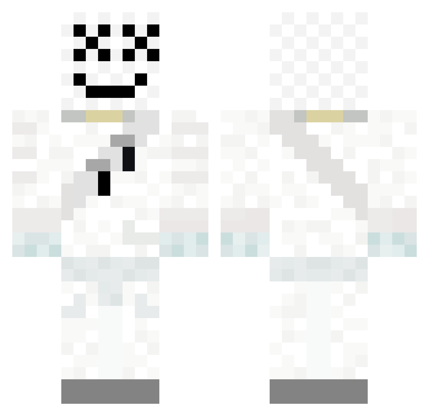 RipJaw11730 Minecraft skin, front and back view
