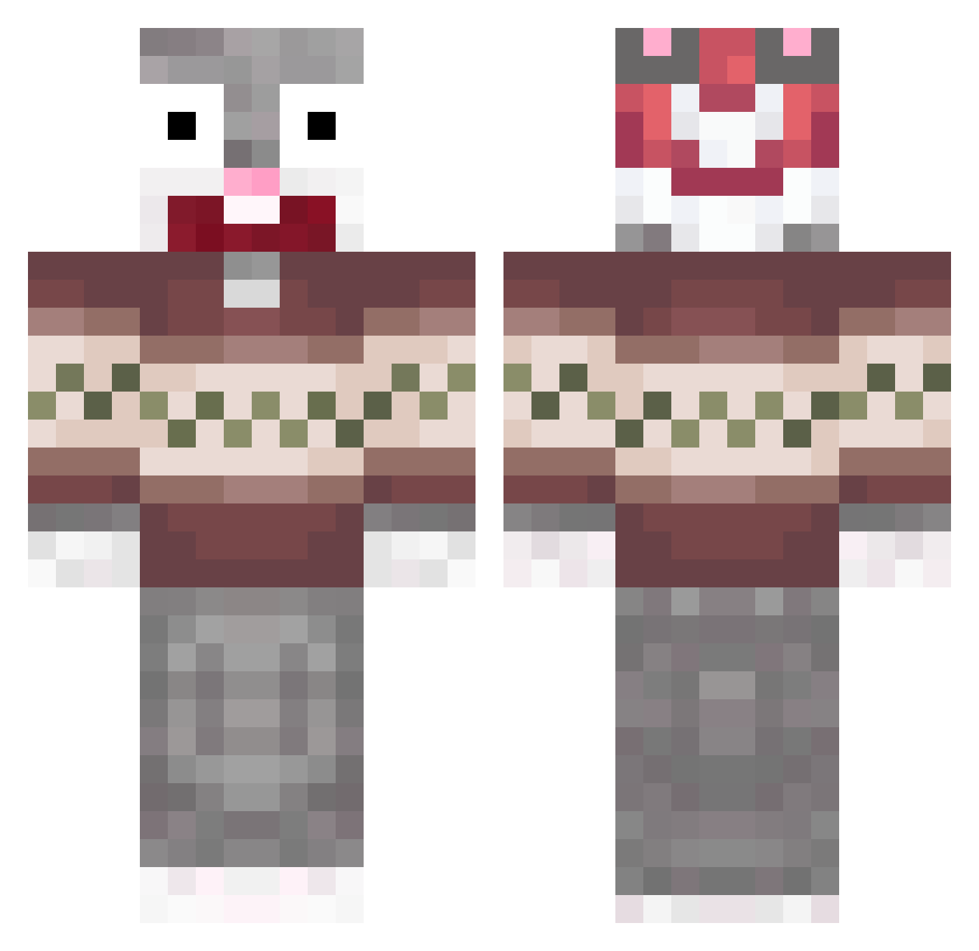 IIMoomen_EG Minecraft skin, front and back view