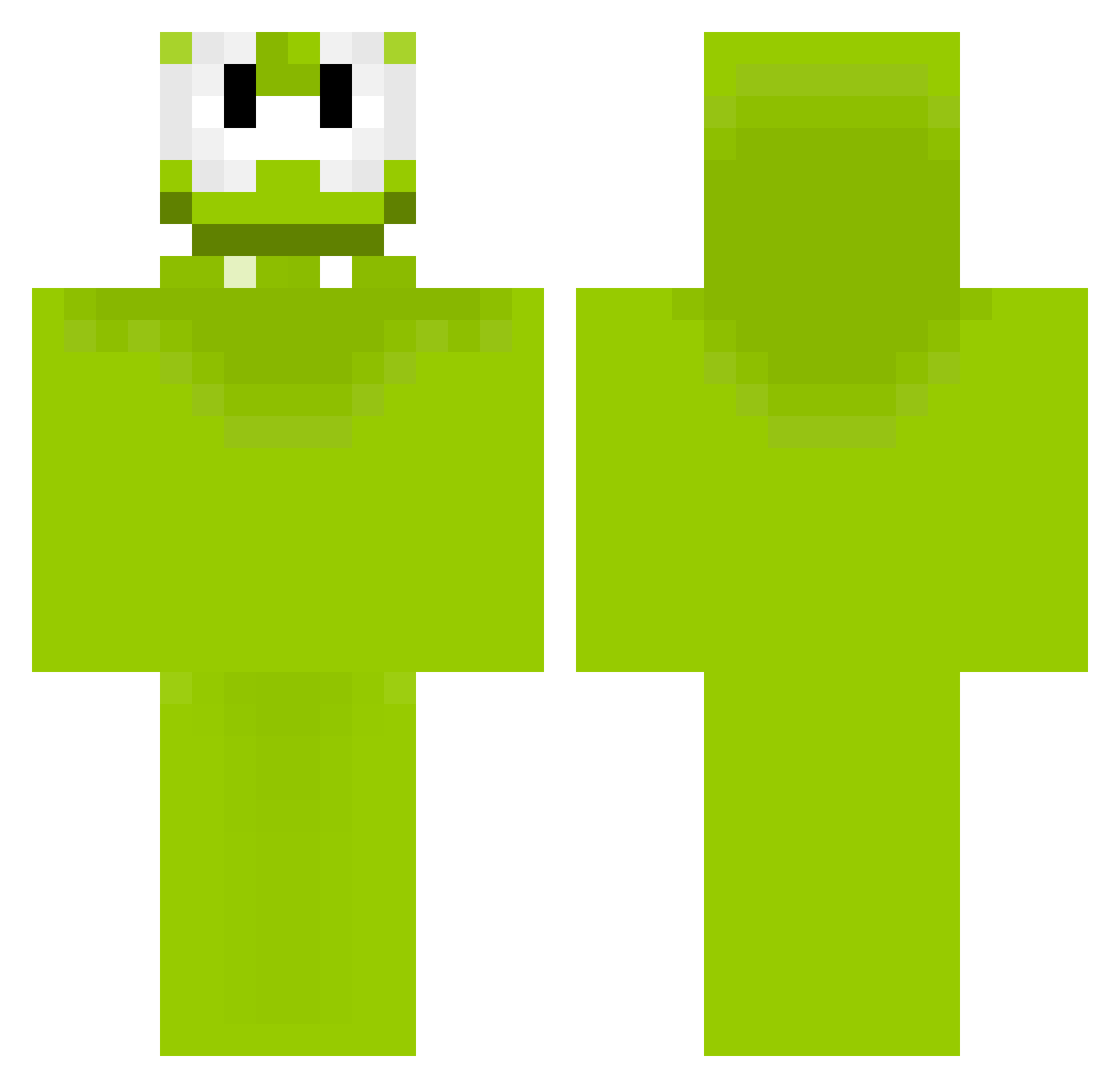 SLaVEwA Minecraft skin, front and back view