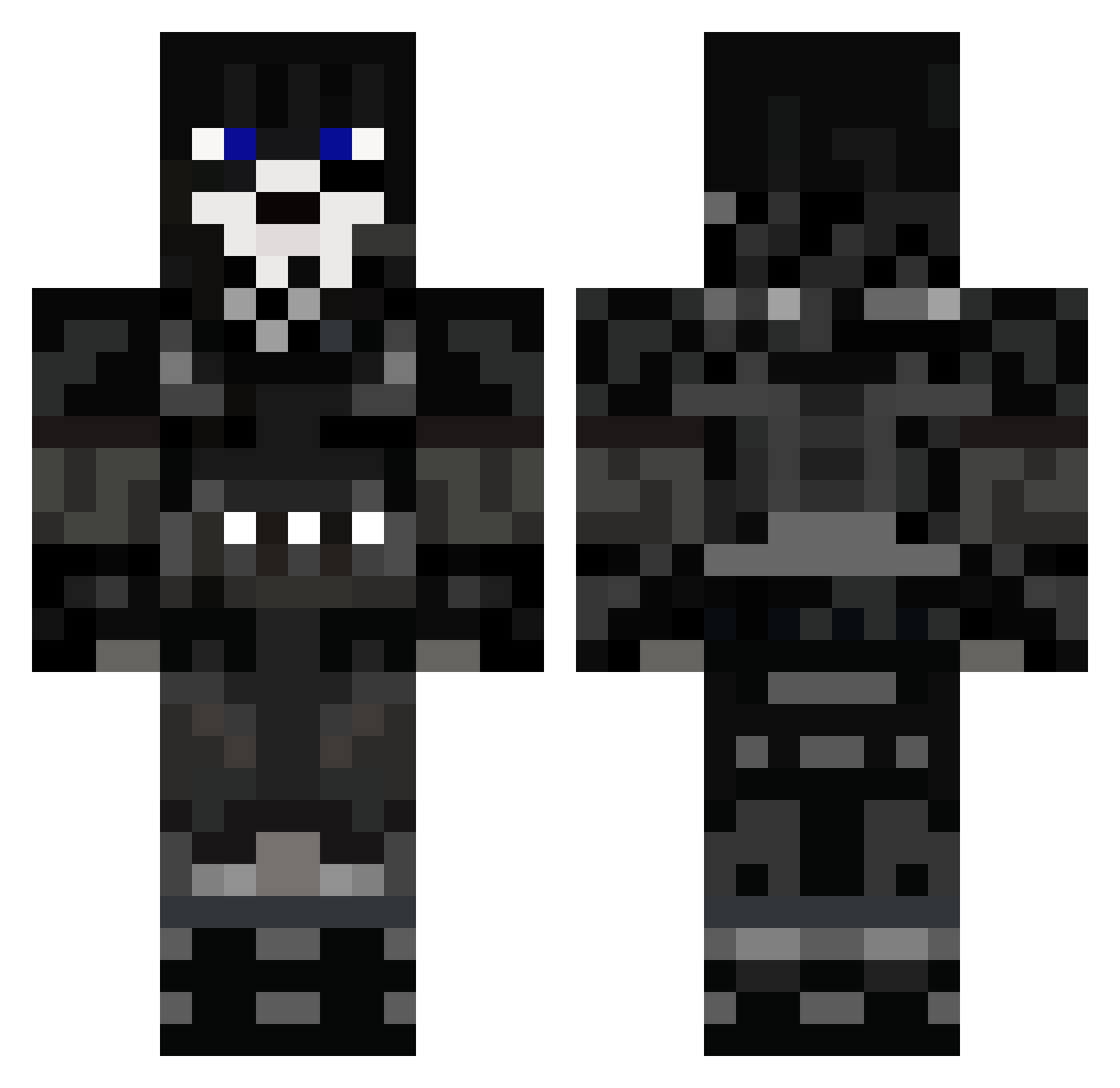 joemo4436 Minecraft skin, front and back view