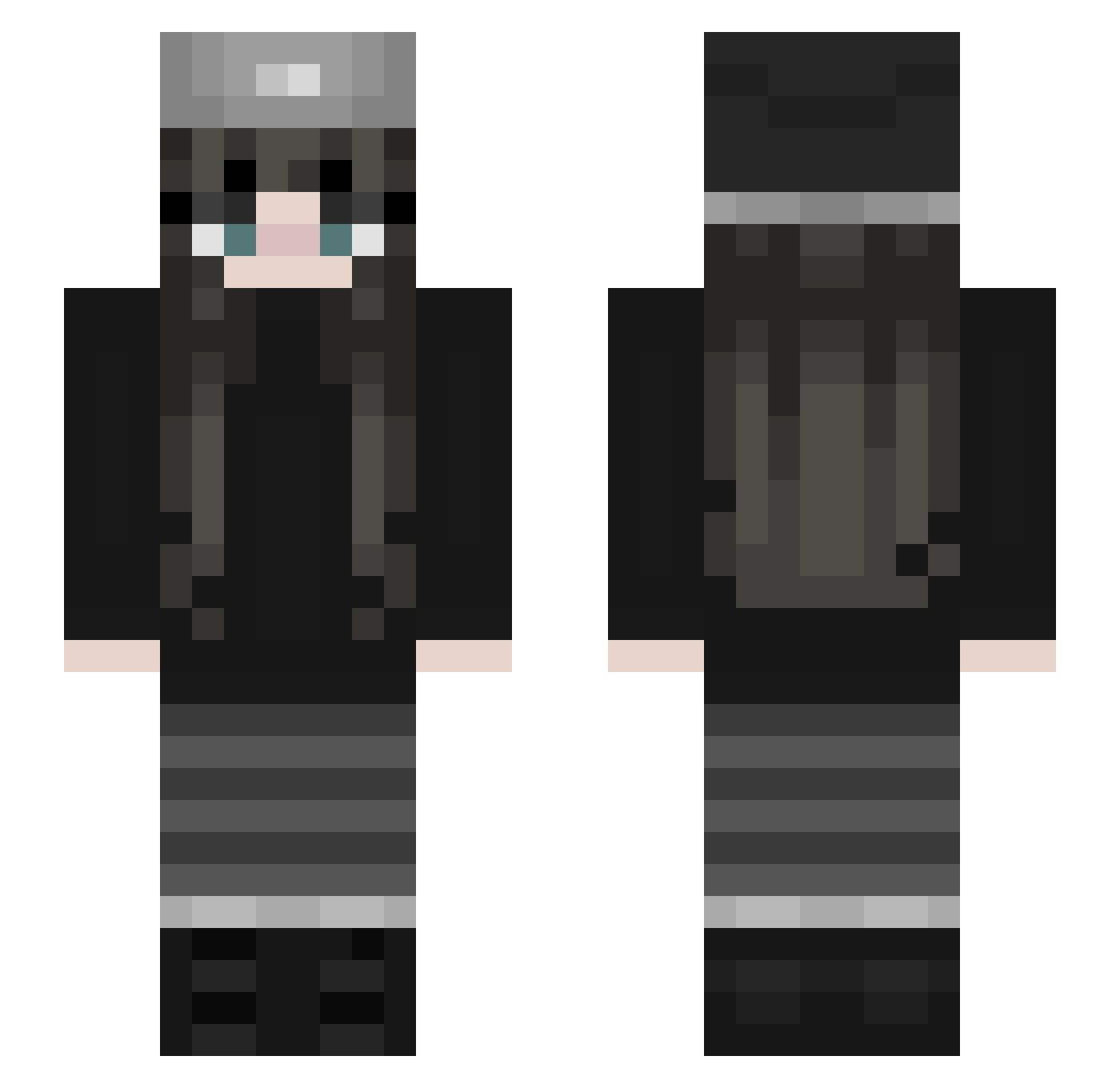 oxy_lean Minecraft skin, front and back view