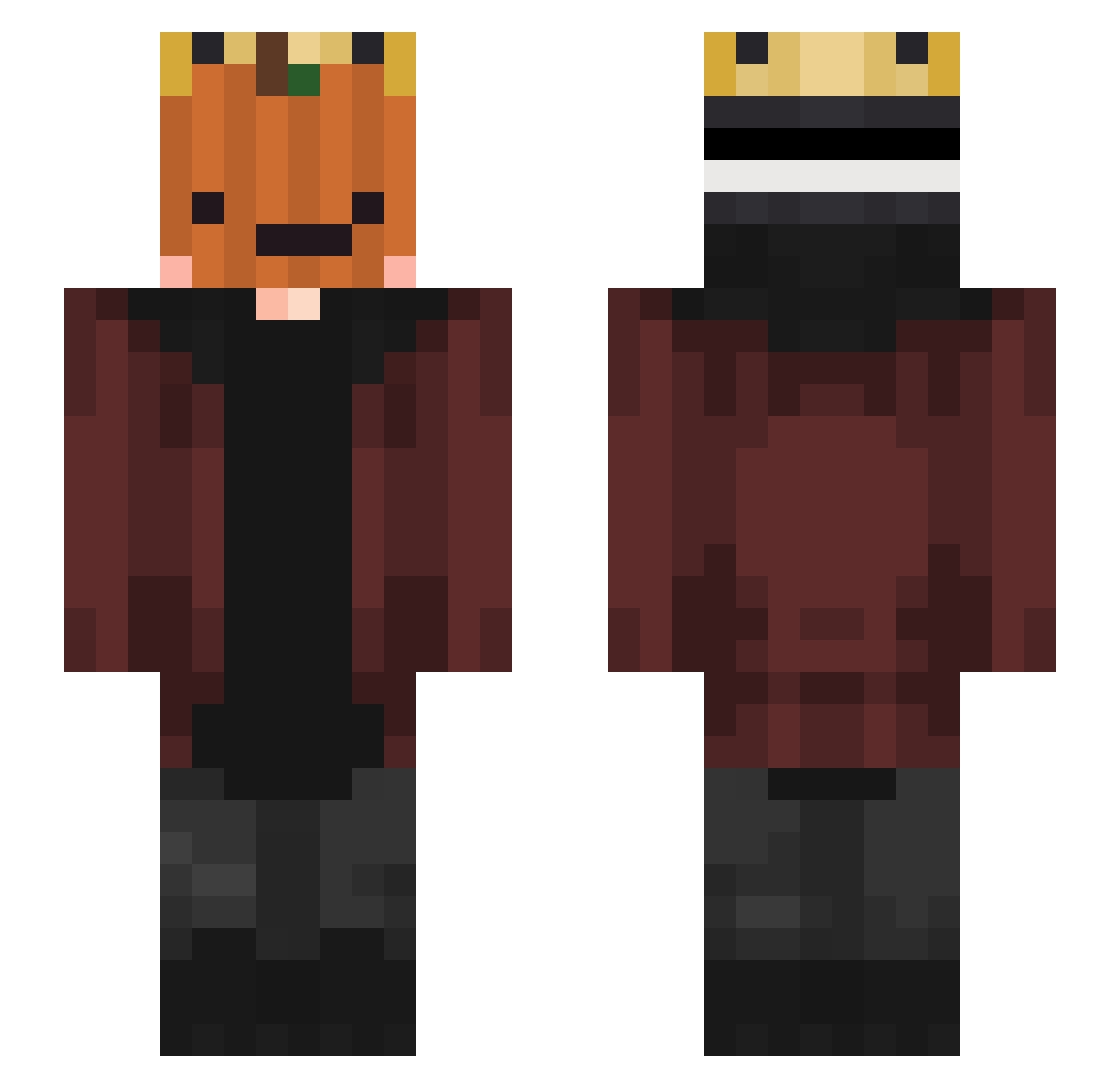 StrafeL_ Minecraft skin, front and back view