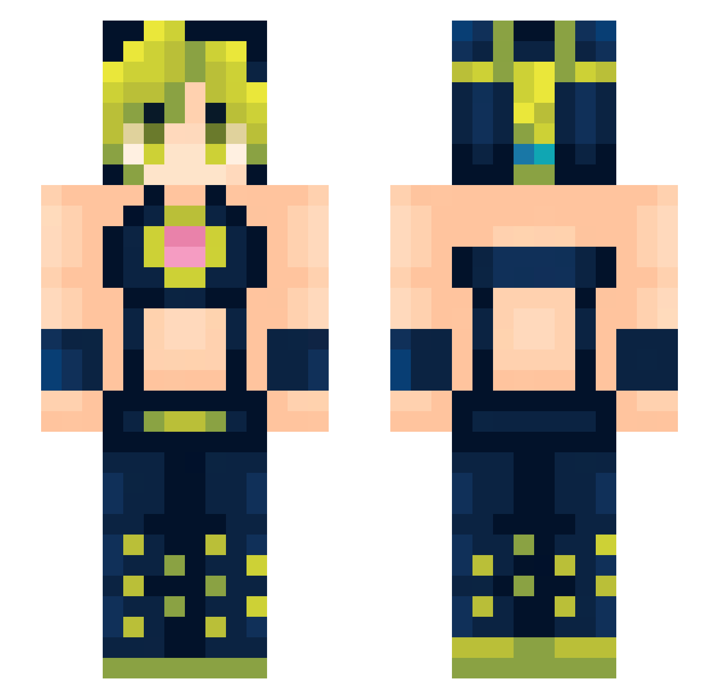 hil4lbaba31 Minecraft skin, front and back view