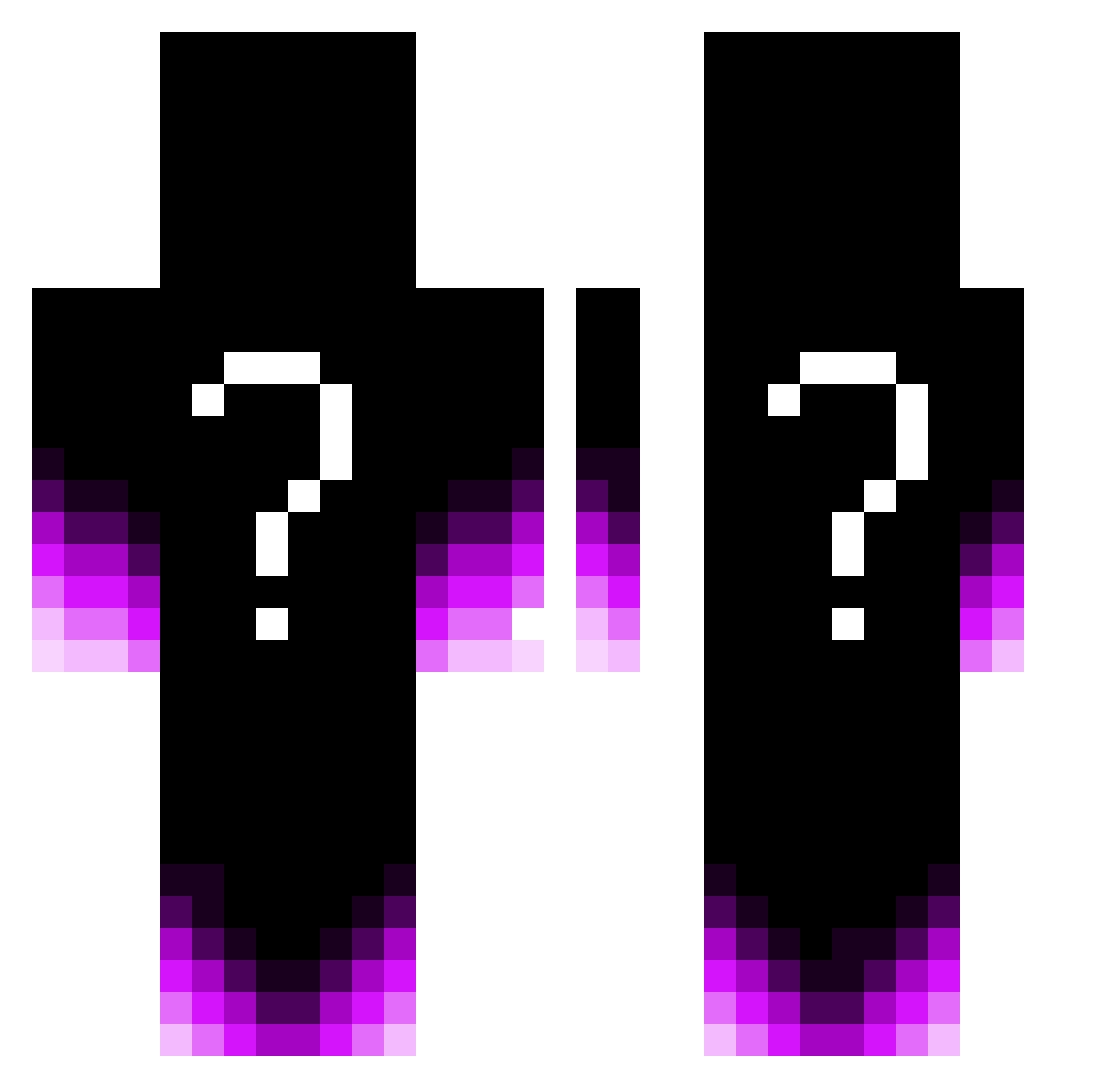 Tomibombaldi Minecraft skin, front and back view