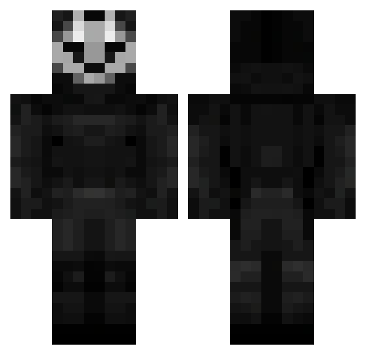 IndiulsonDaSilva Minecraft skin, front and back view