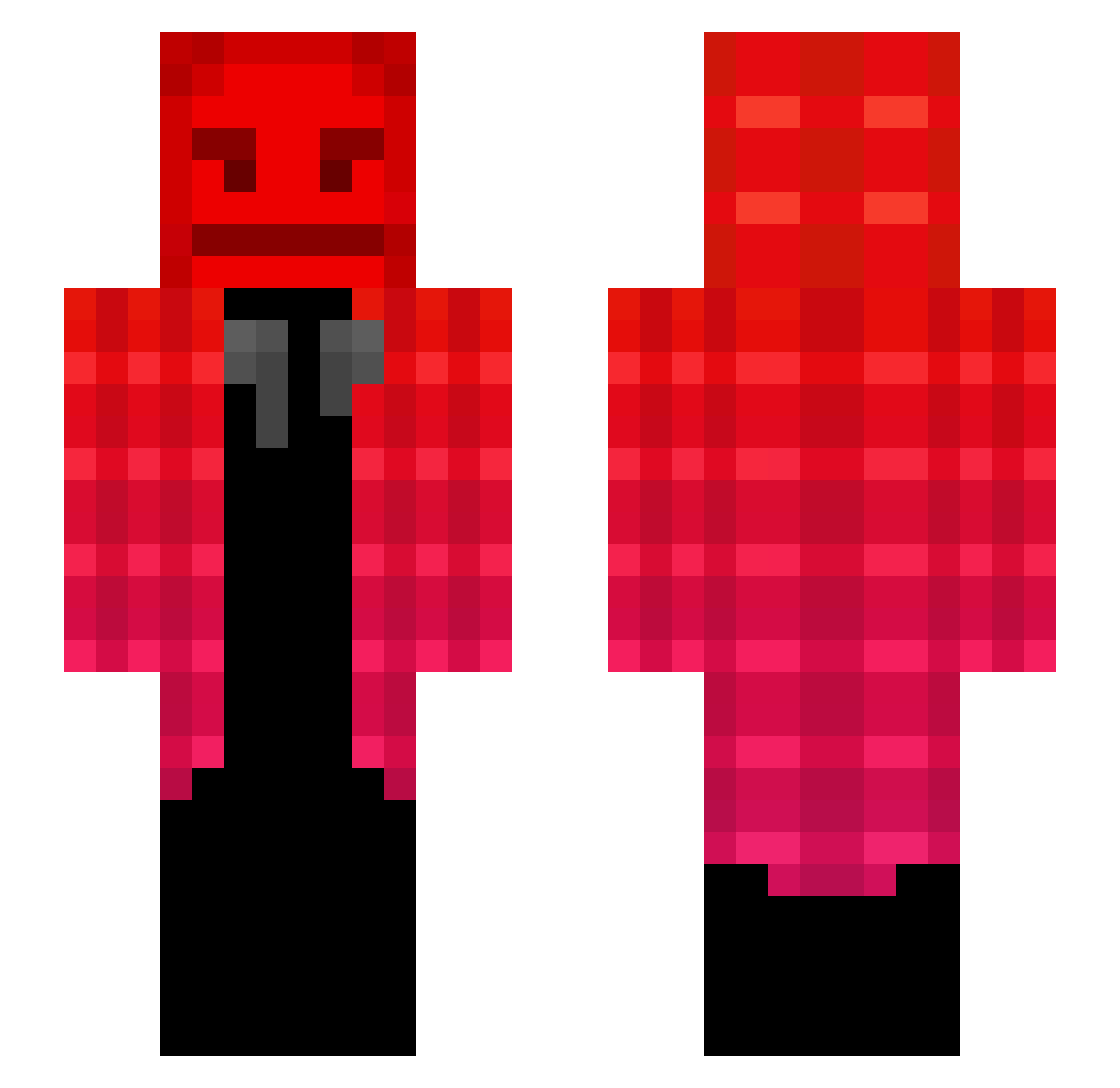 vitorshadow Minecraft skin, front and back view