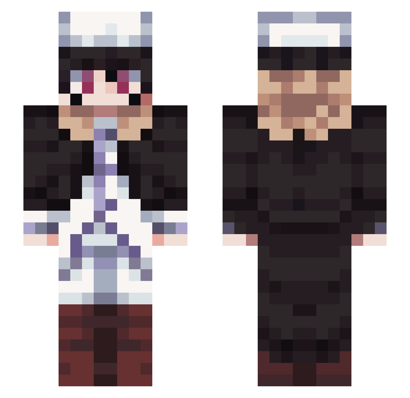 BalloonDoggiez Minecraft skin, front and back view