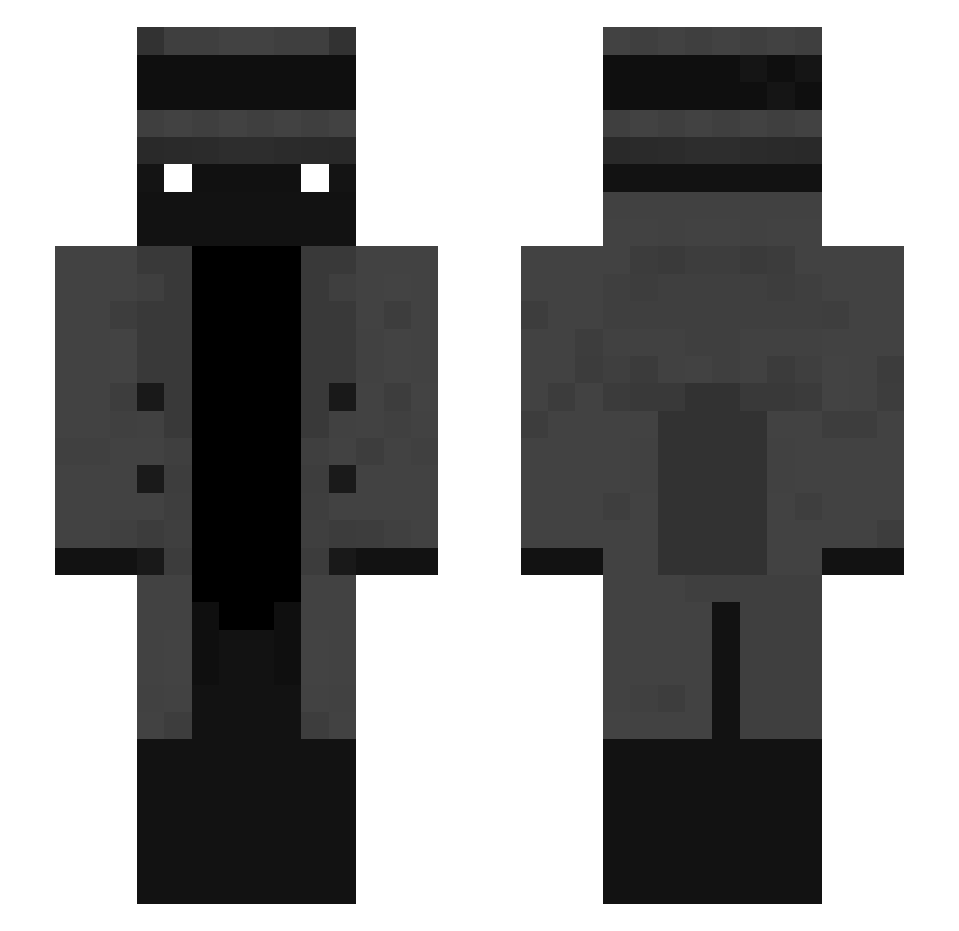 Shamrik Minecraft skin, front and back view