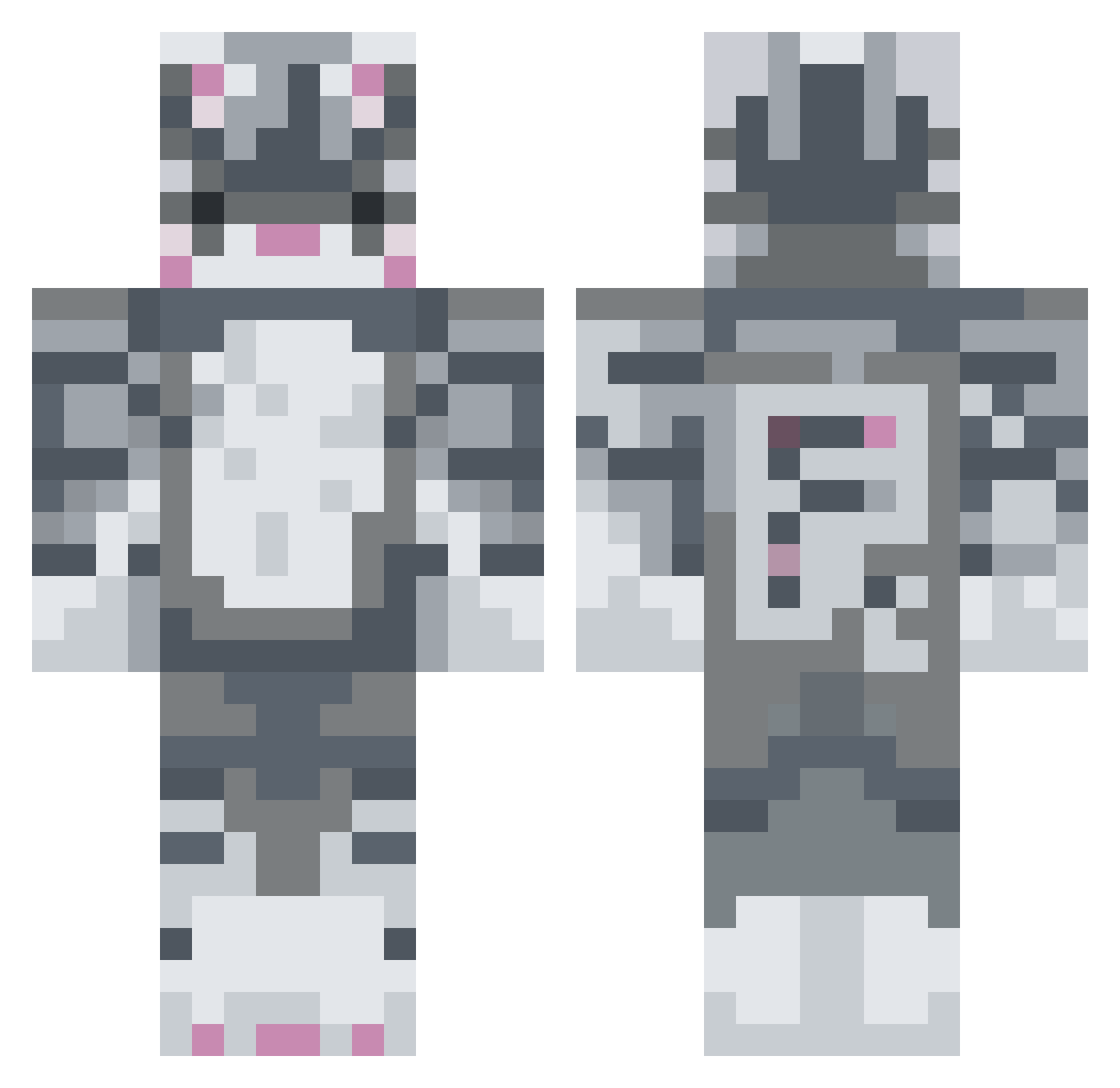 verysanic_ Minecraft skin, front and back view