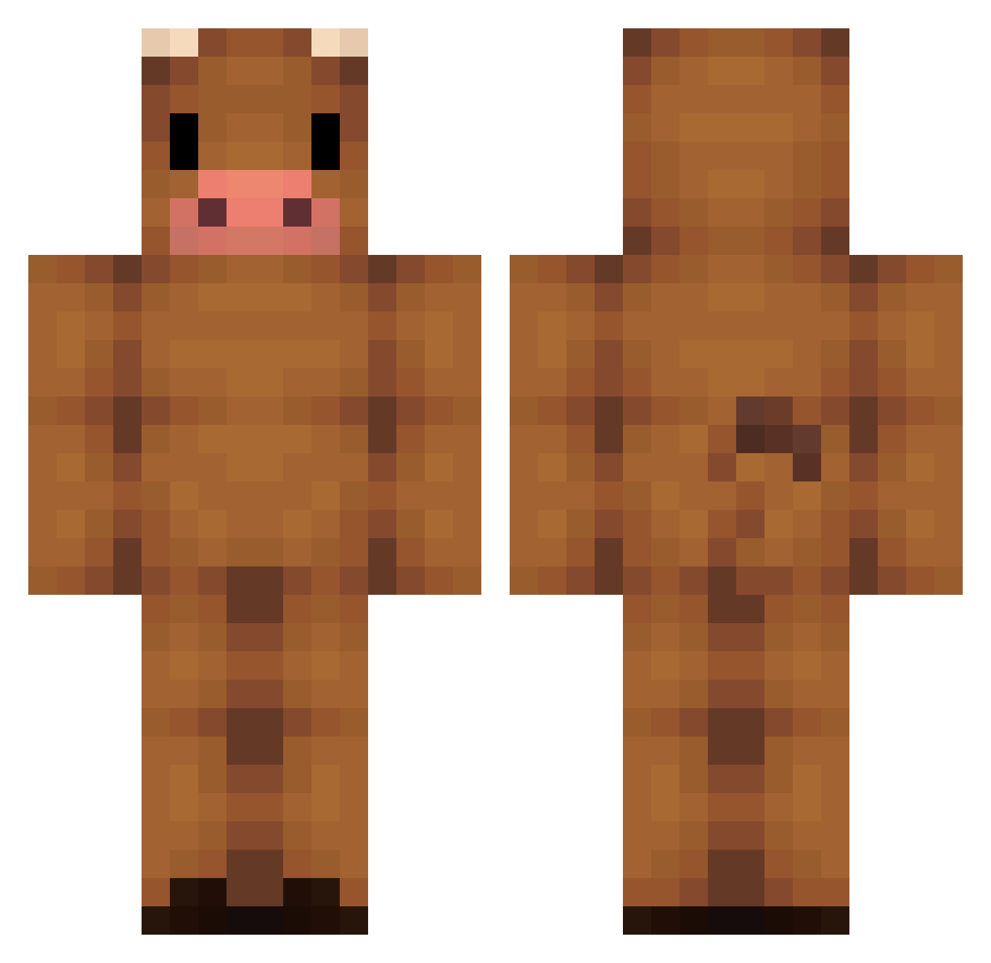 Tkross12 Minecraft skin, front and back view