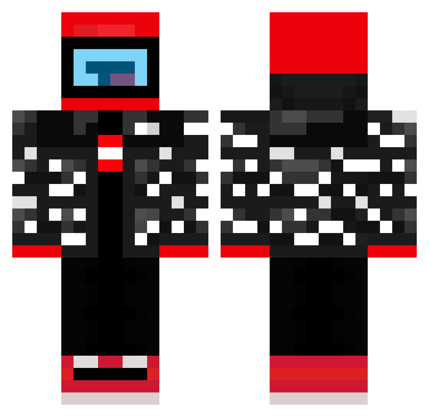 Franeu_ Minecraft skin, front and back view