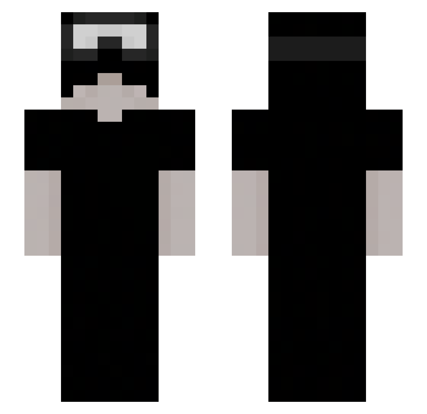 z1y_ Minecraft skin, front and back view