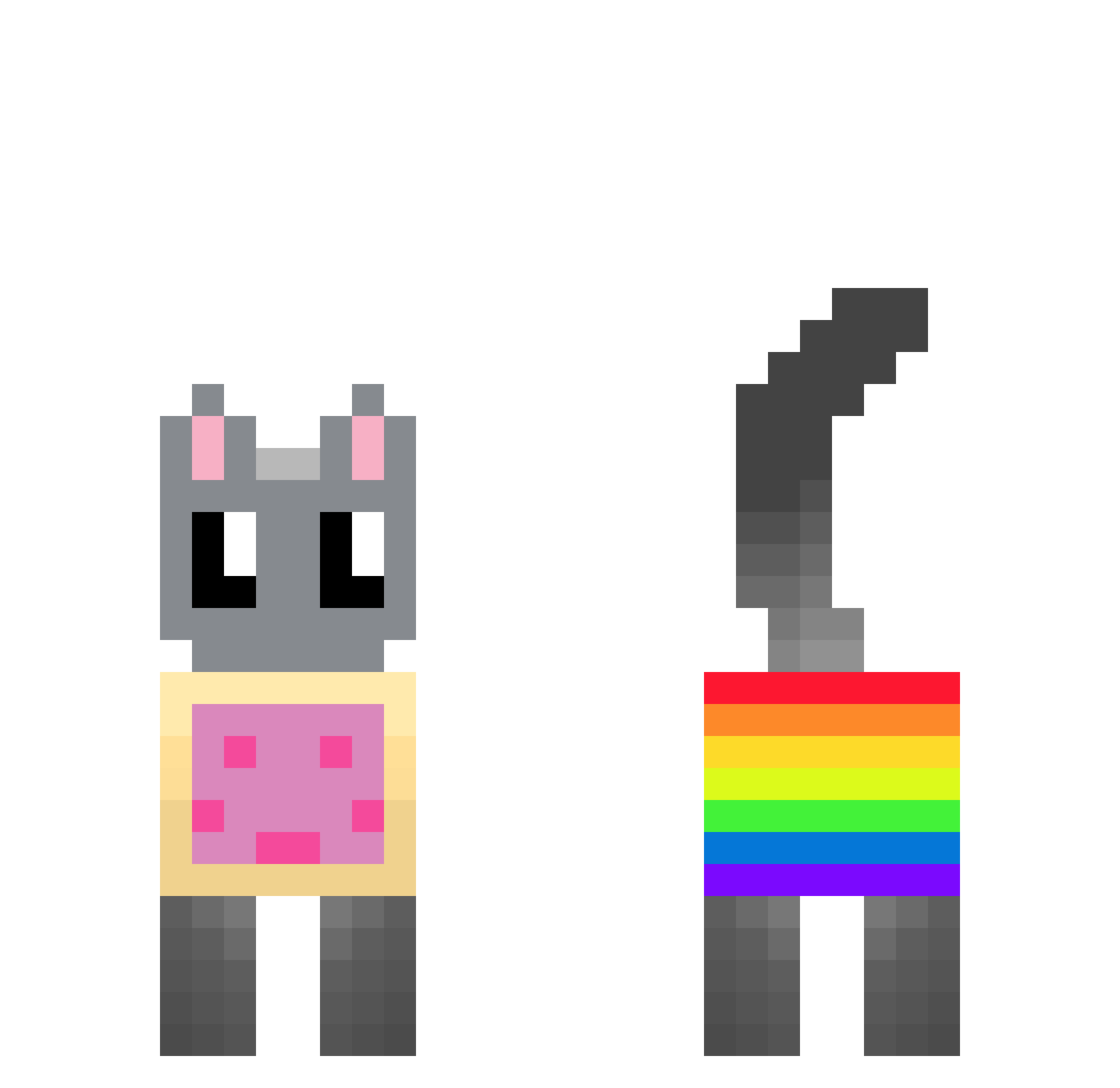 ME_Woong Minecraft skin, front and back view