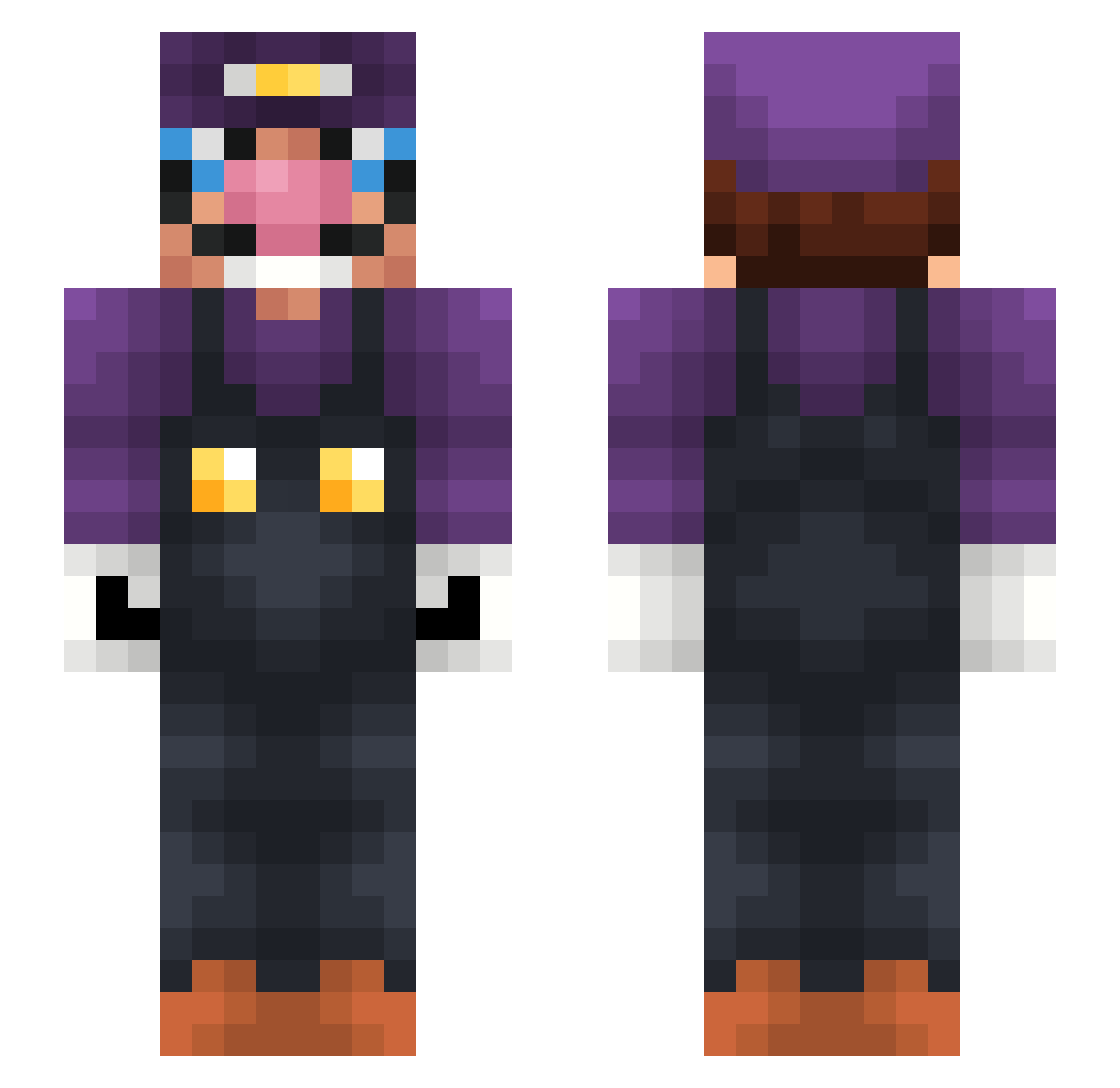 ekdot_2005 Minecraft skin, front and back view