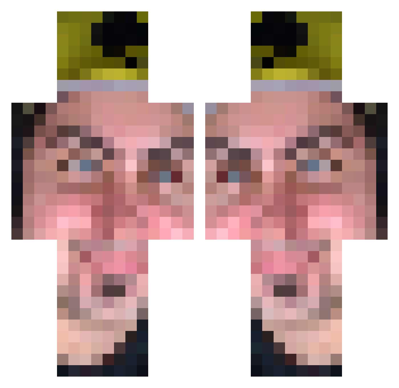 Federico01WGF Minecraft skin, front and back view