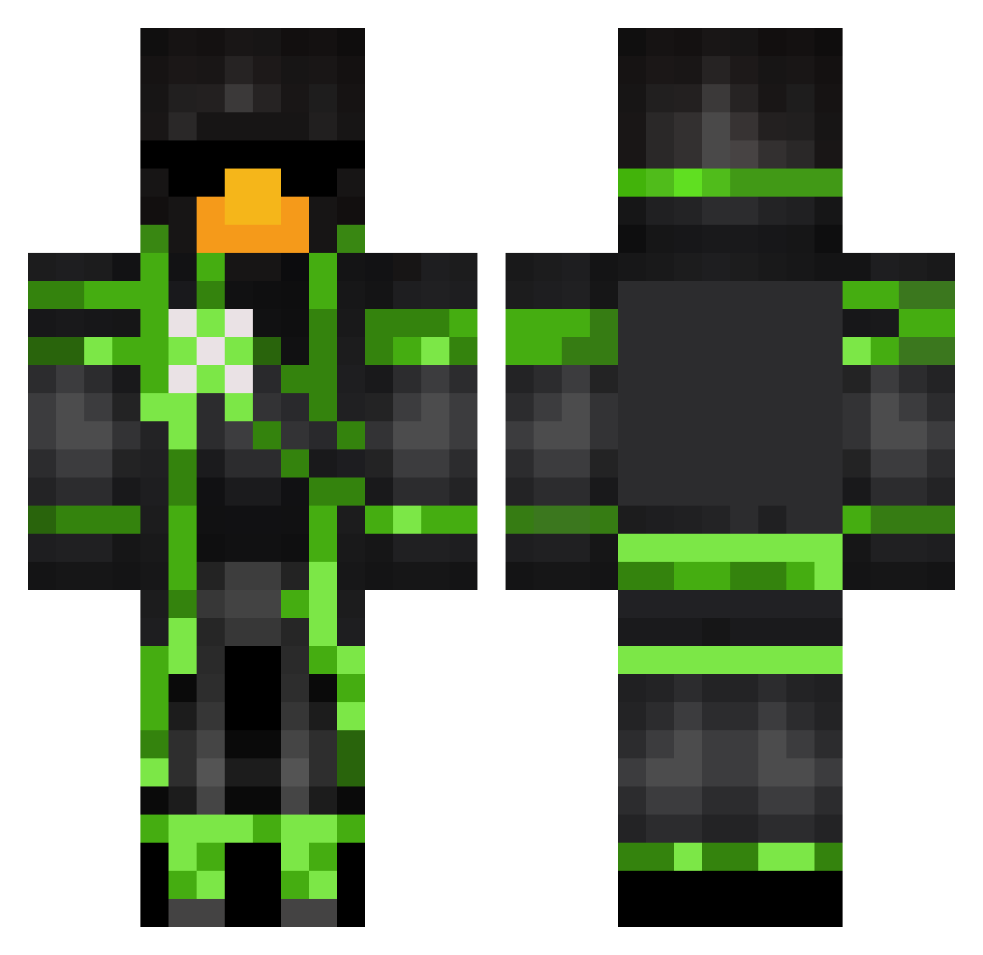 salimnos Minecraft skin, front and back view