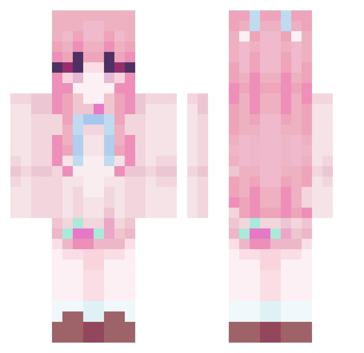 casey1503 Minecraft skin, front and back view