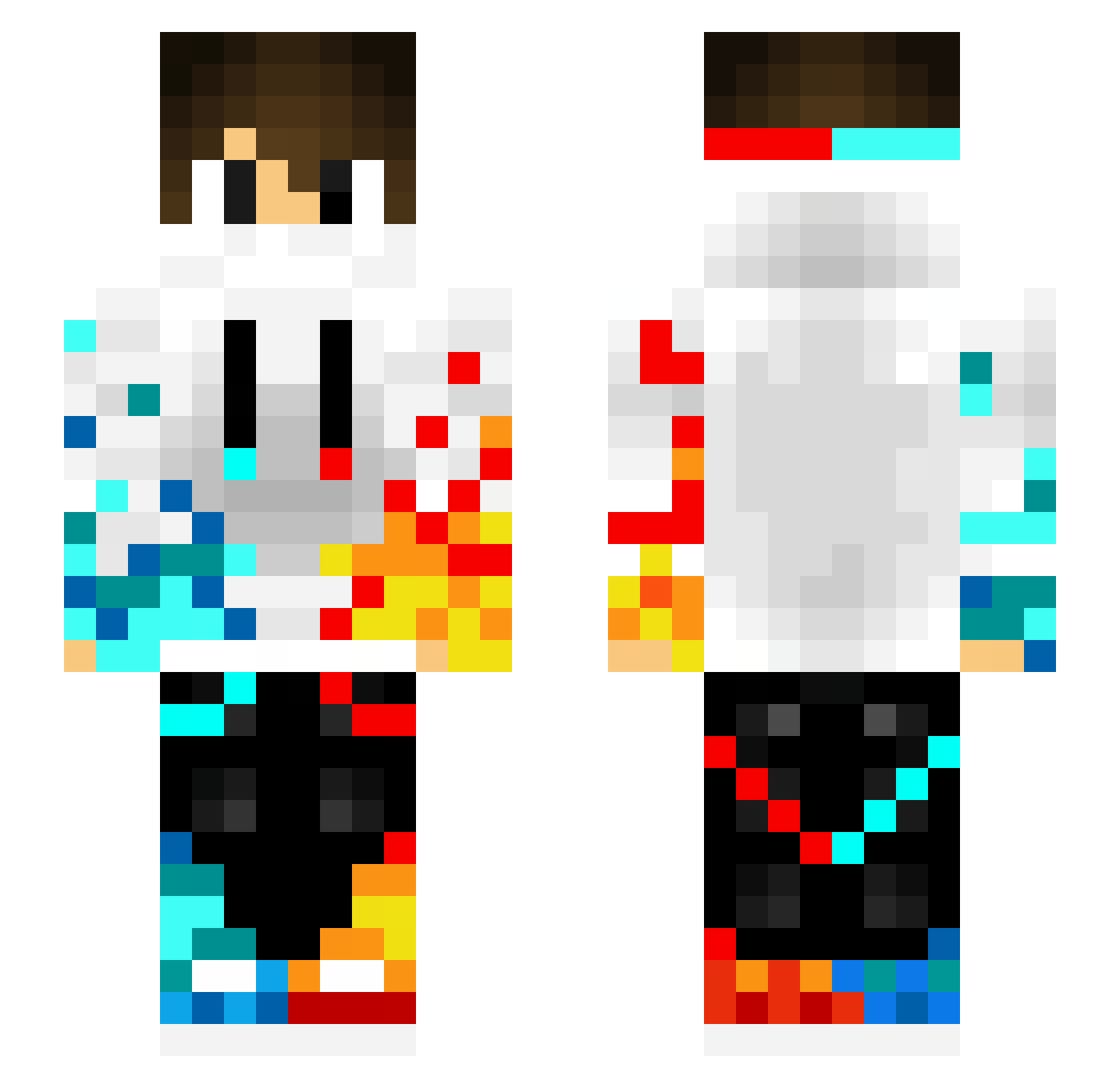KommanderKobra Minecraft skin, front and back view